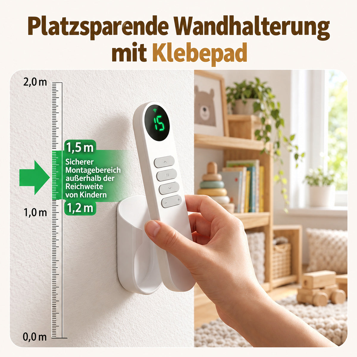 Grandekor 15-Kanal-Fernbedienung für elektrische Rollos – Lagerware