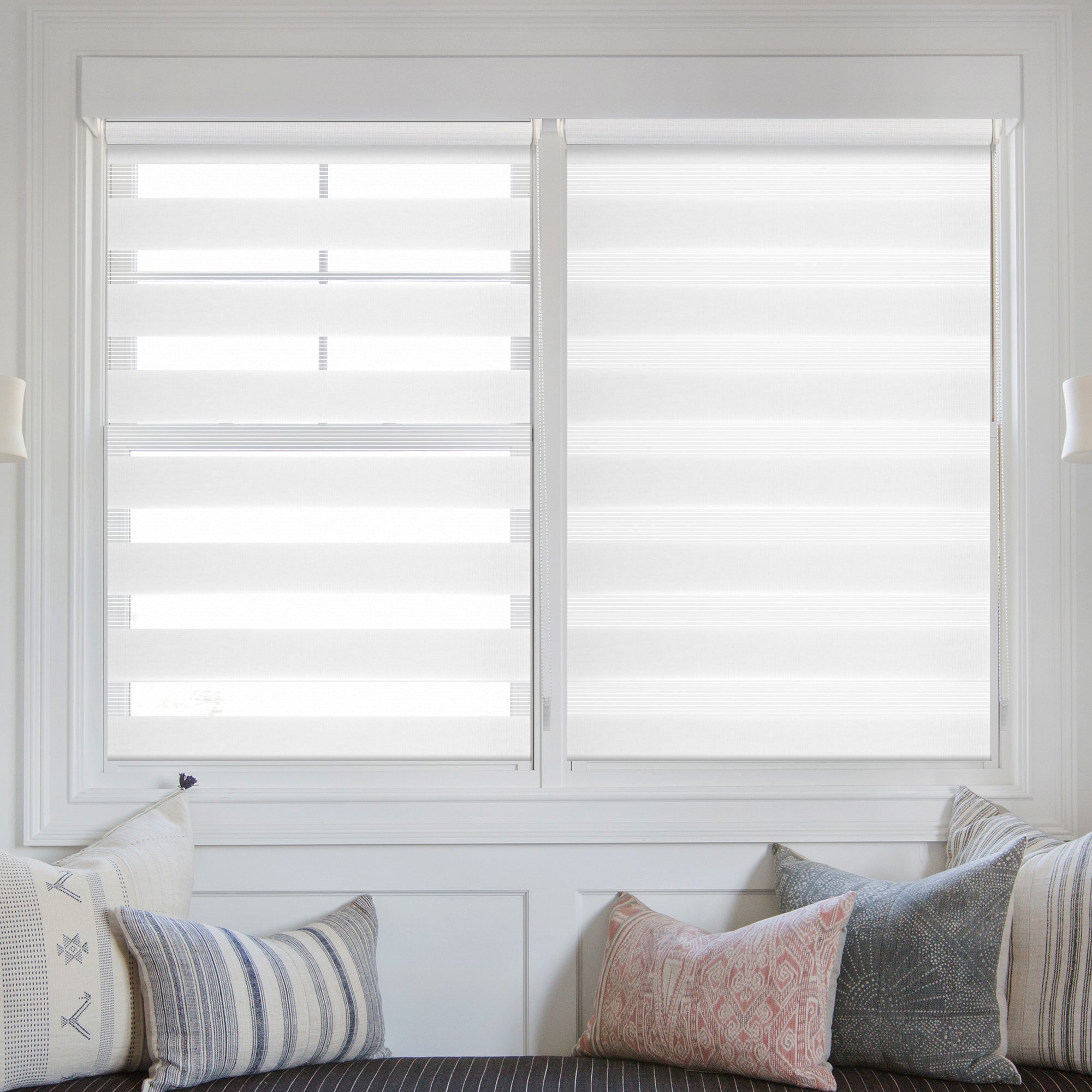 Doppelrollo Duo Rollo Klemmfix ohne Bohren Weiß