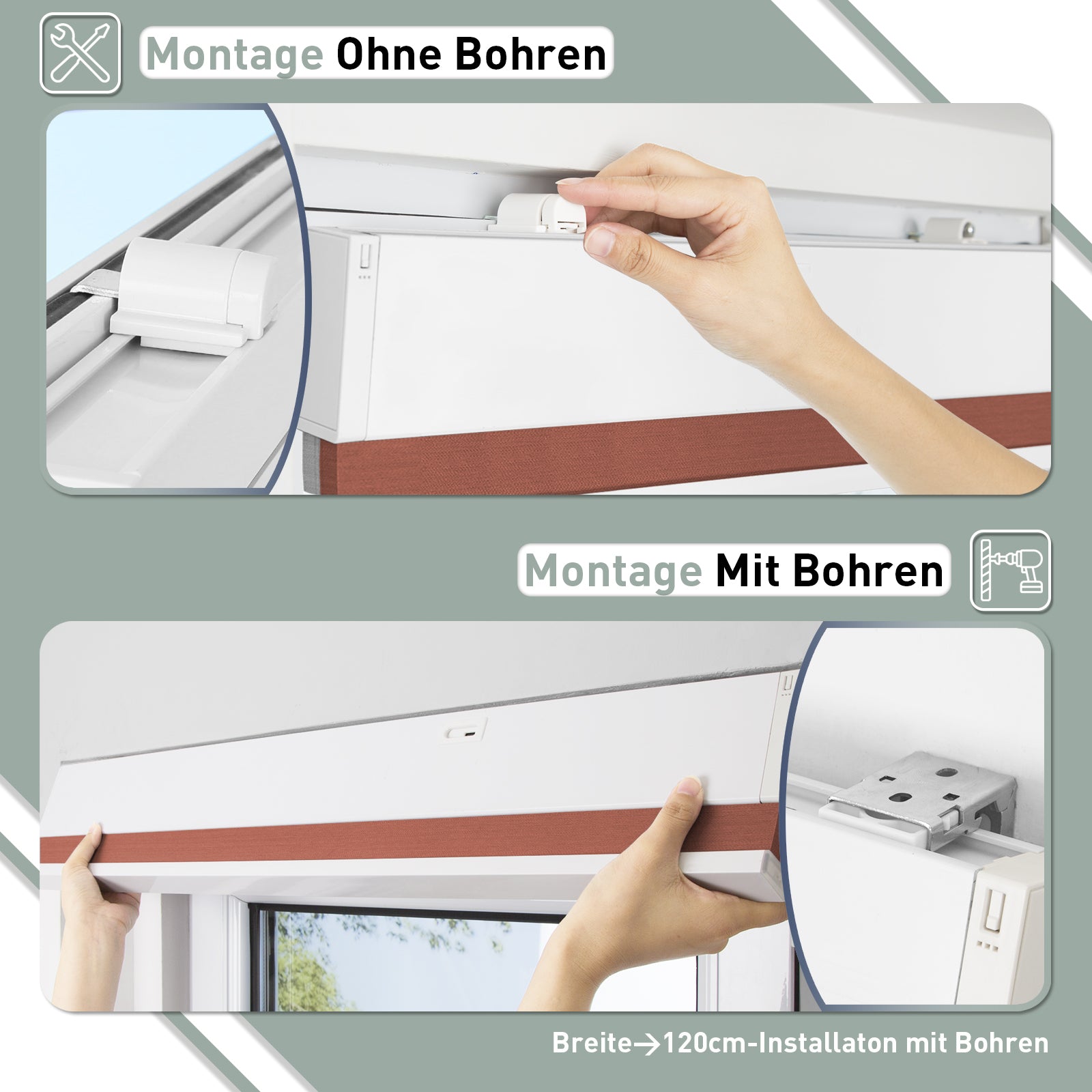 K100 Elektrisch | Lichtdurchlässige | Batterie | Wabenplissees | Nach Maß