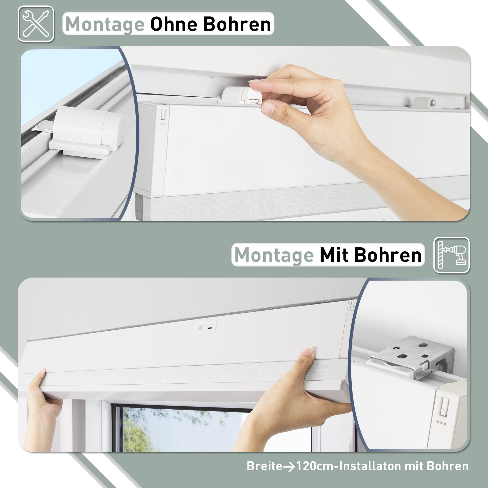 K130 Elektrisch | Lichtdurchlässige | Akku | Wabenplissees | Nach Maß