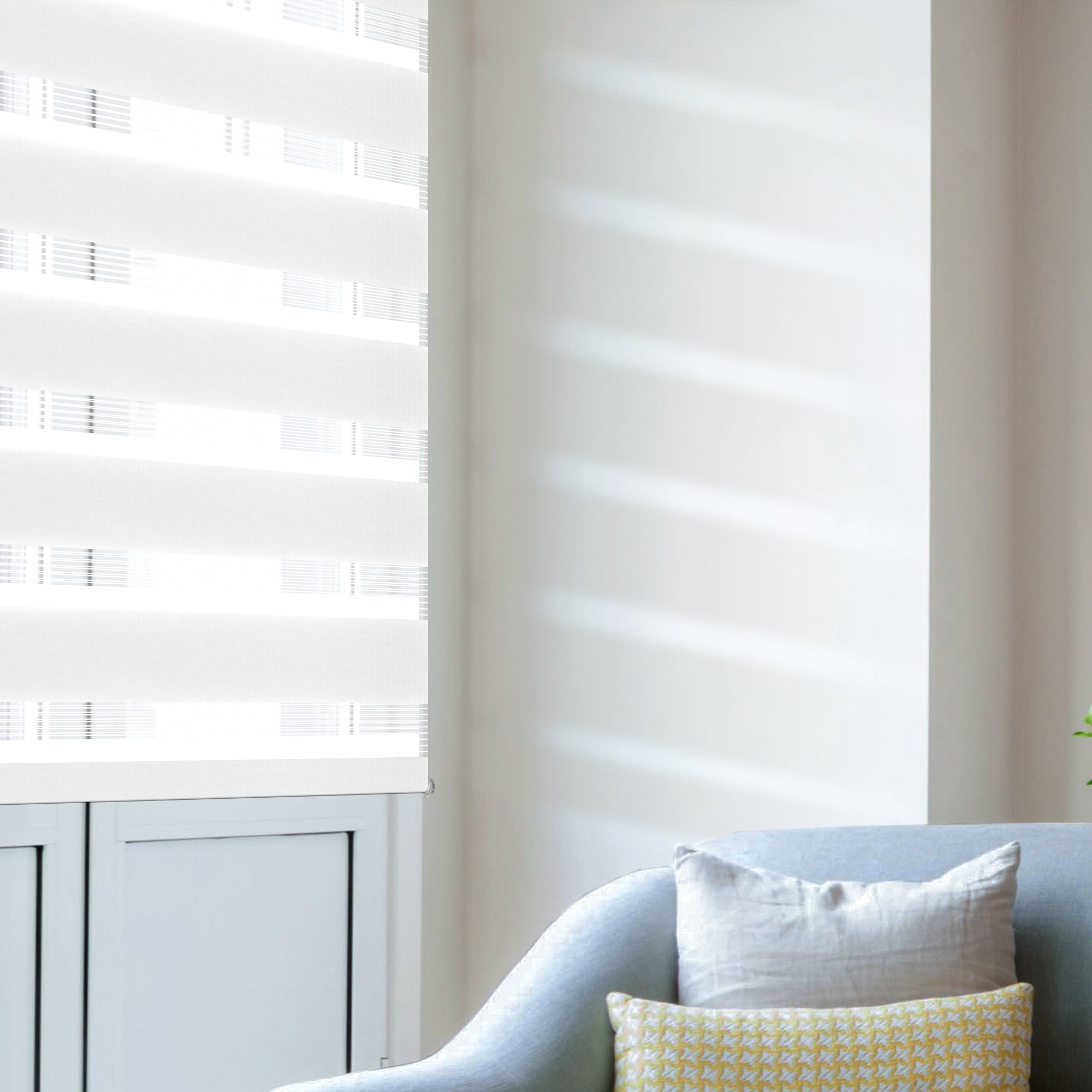 Doppelrollo Duo Rollo Klemmfix ohne Bohren Weiß