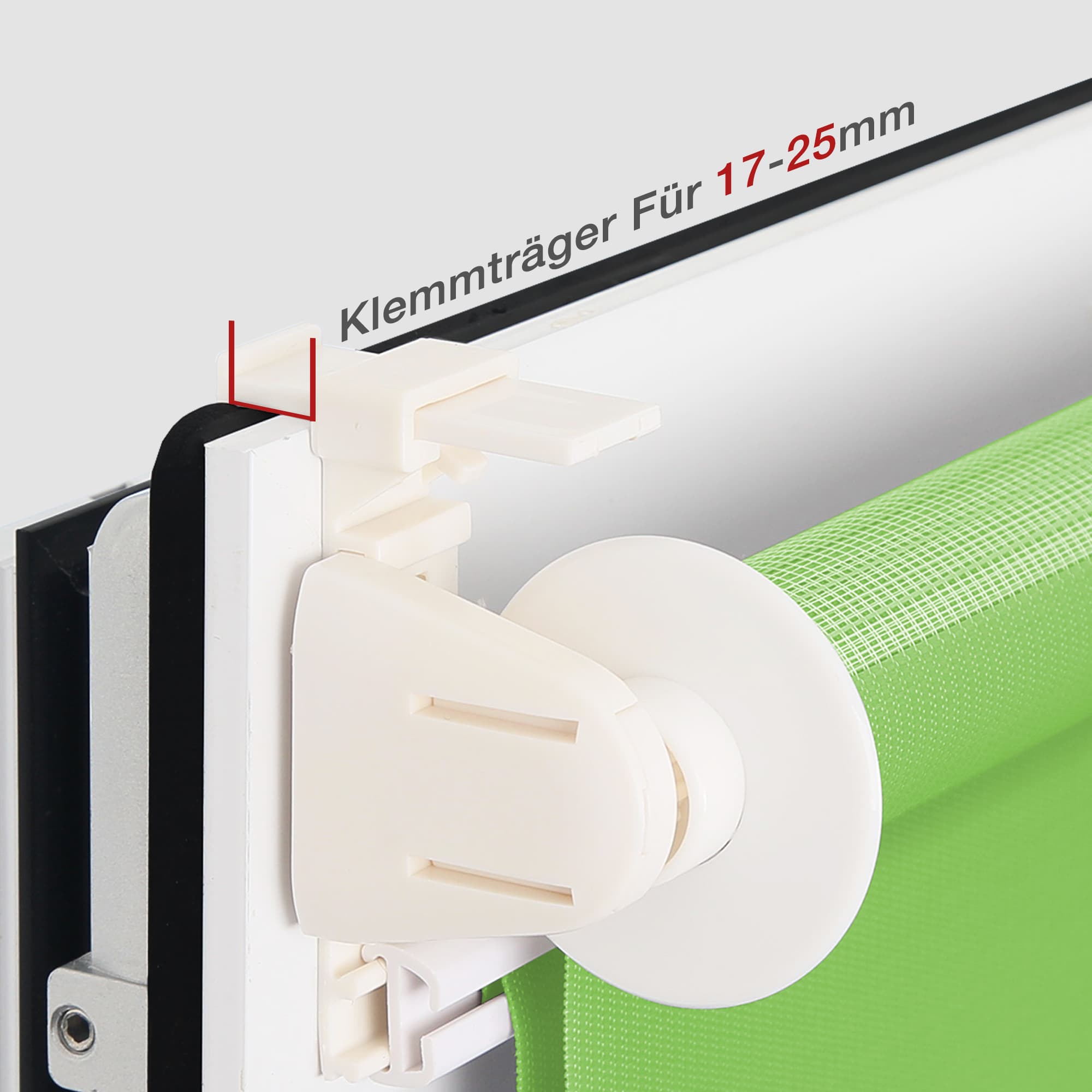 Doppelrollo Duo Rollo Klemmfix ohne Bohren Grün