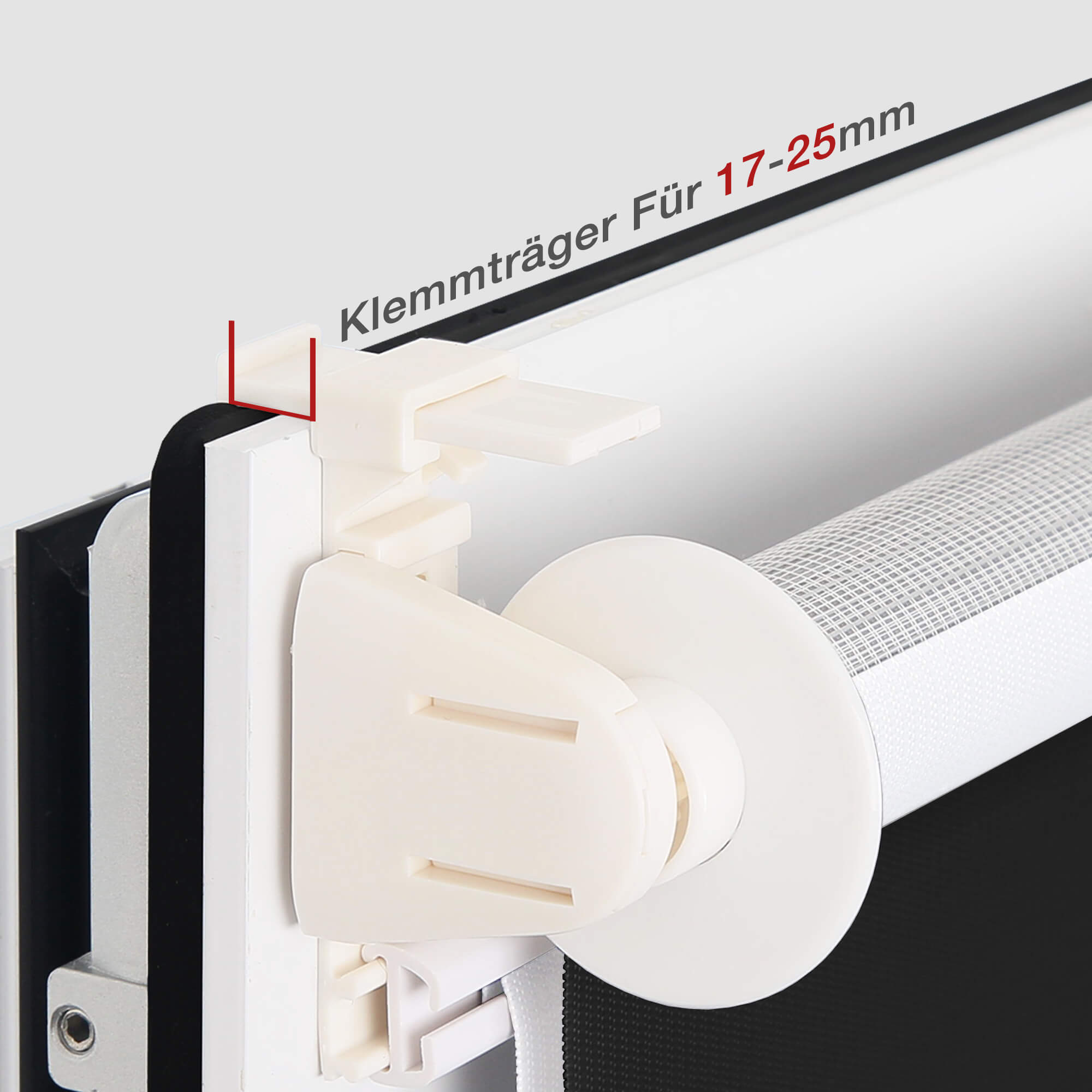 Doppelrollo Duo Rollo Klemmfix ohne Bohren Schwarz Weiß