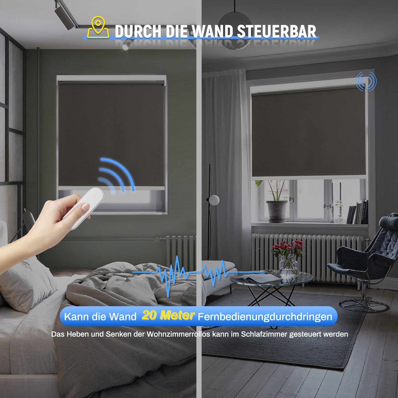 M100 Elektrisch | Verdunkelung | Batterie | Rollo | Nach Maß