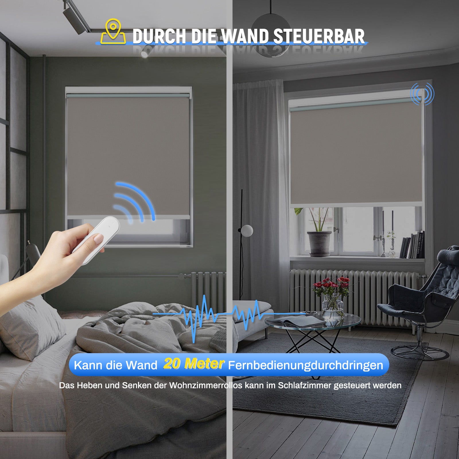 M100 Elektrisch | Verdunkelung | Batterie | Rollo | Nach Maß