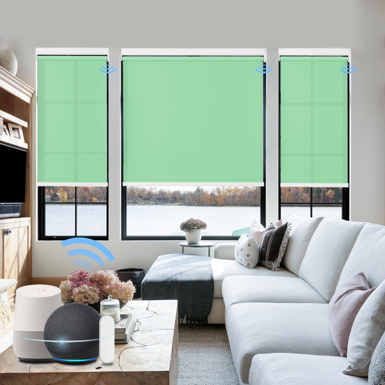 M130 Elektrisch | Lichtdurchlässige | Akku | Rollo | Nach Maß