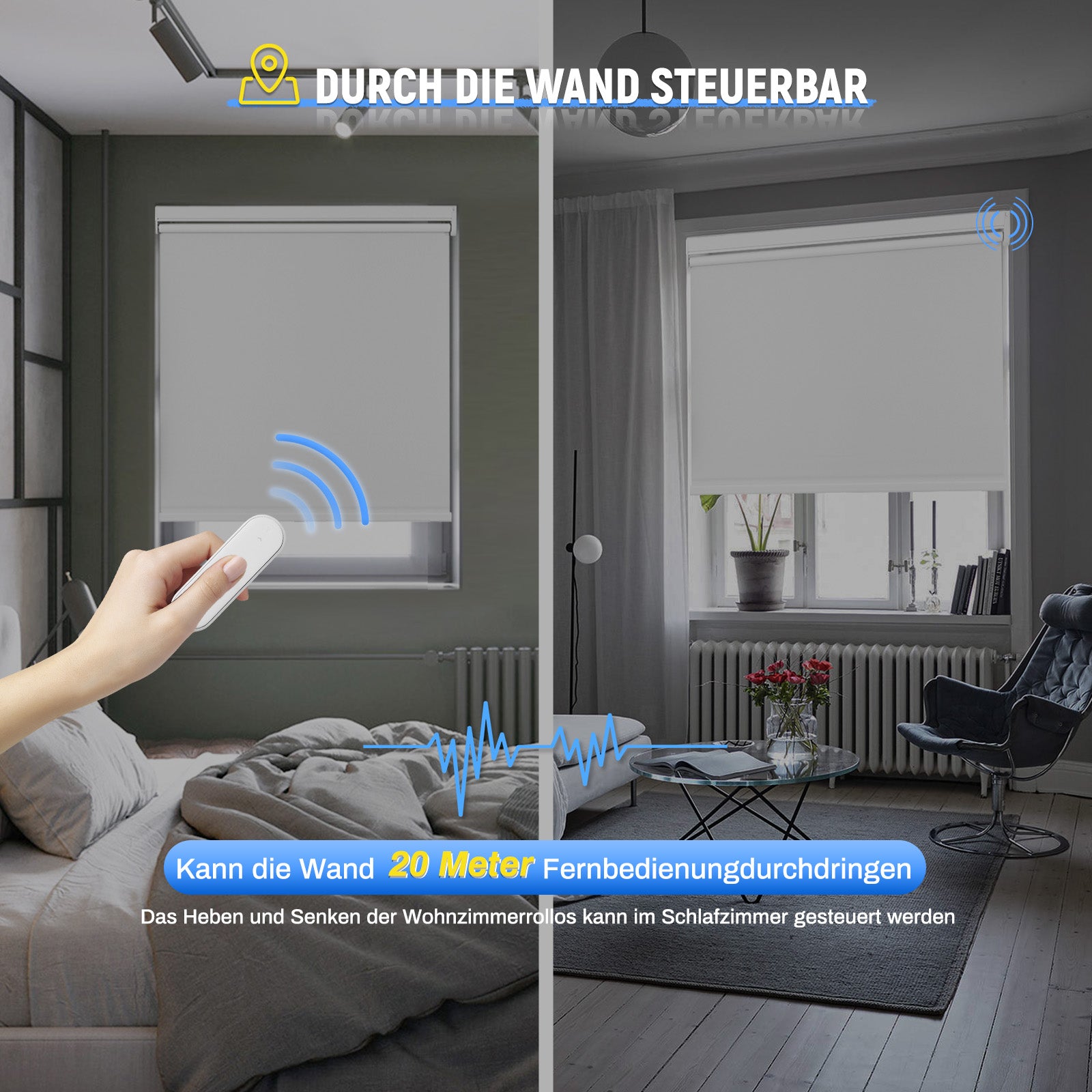 M100 Elektrisch | Verdunkelung | Batterie | Rollo | Nach Maß