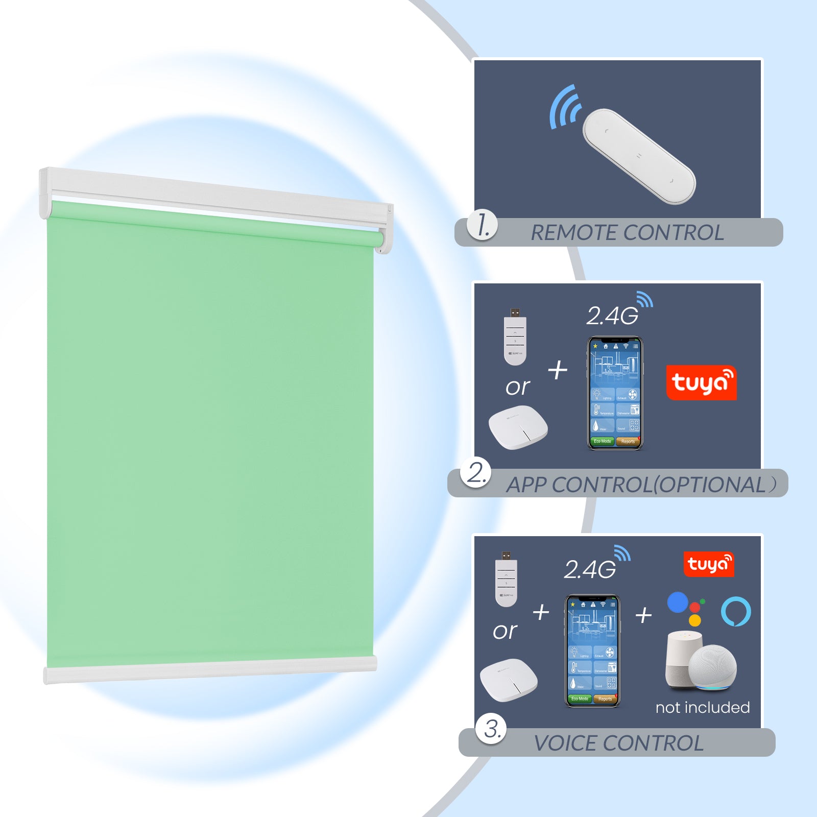 M130 Elektrisch | Lichtdurchlässige | Akku | Rollo | Nach Maß