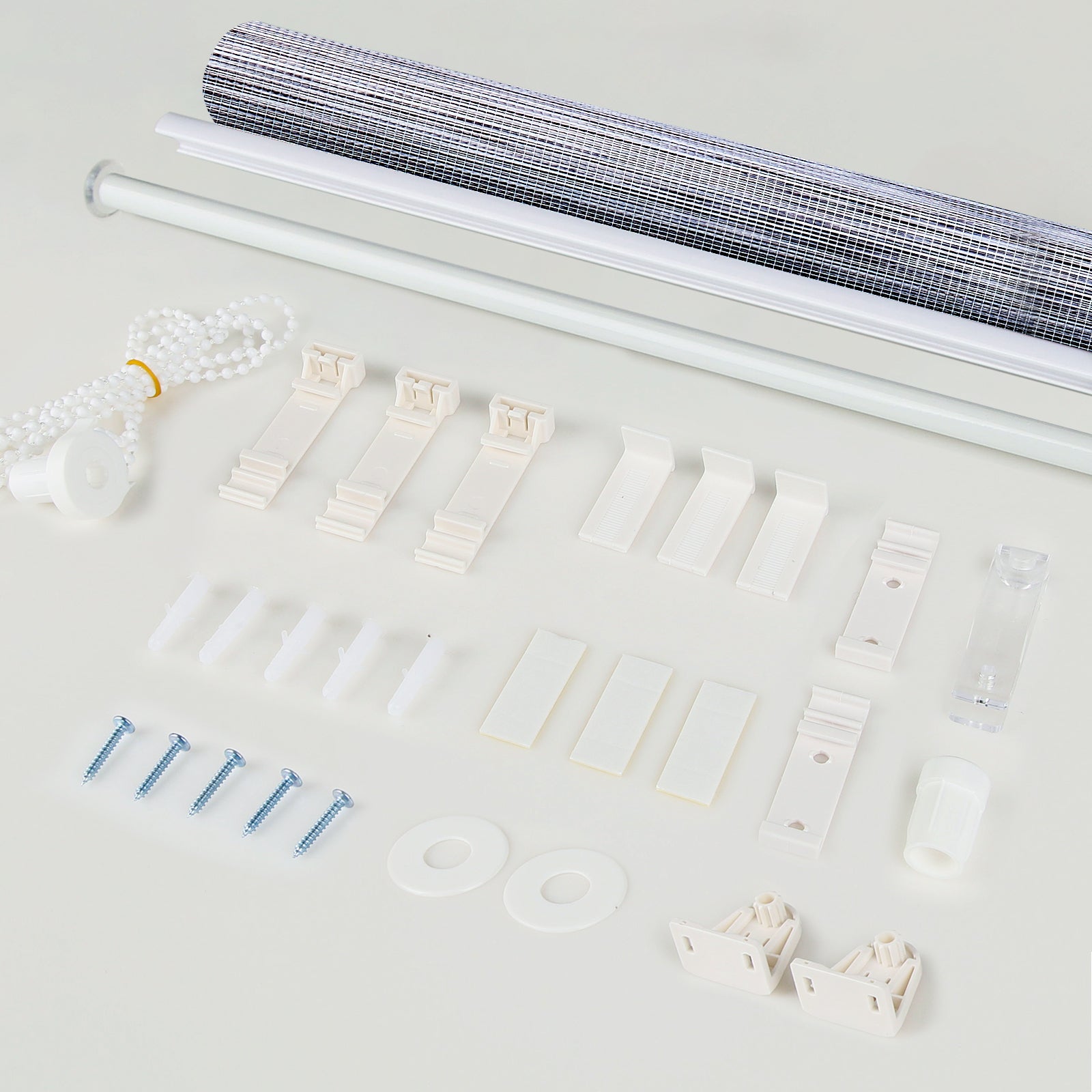 Doppelrollo Duo Rollo Klemmfix ohne Bohren Marmor Grau