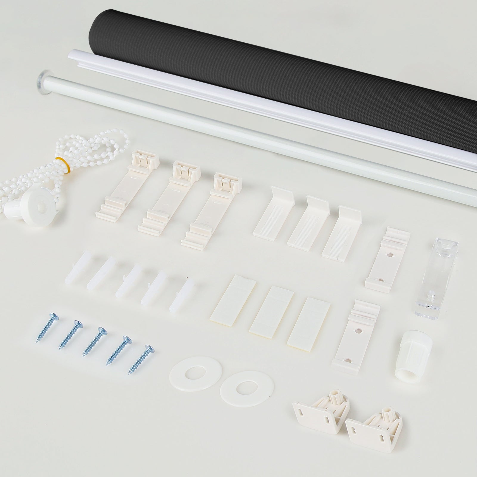 Doppelrollo Duo Rollo Klemmfix ohne Bohren Schwarz Weiß