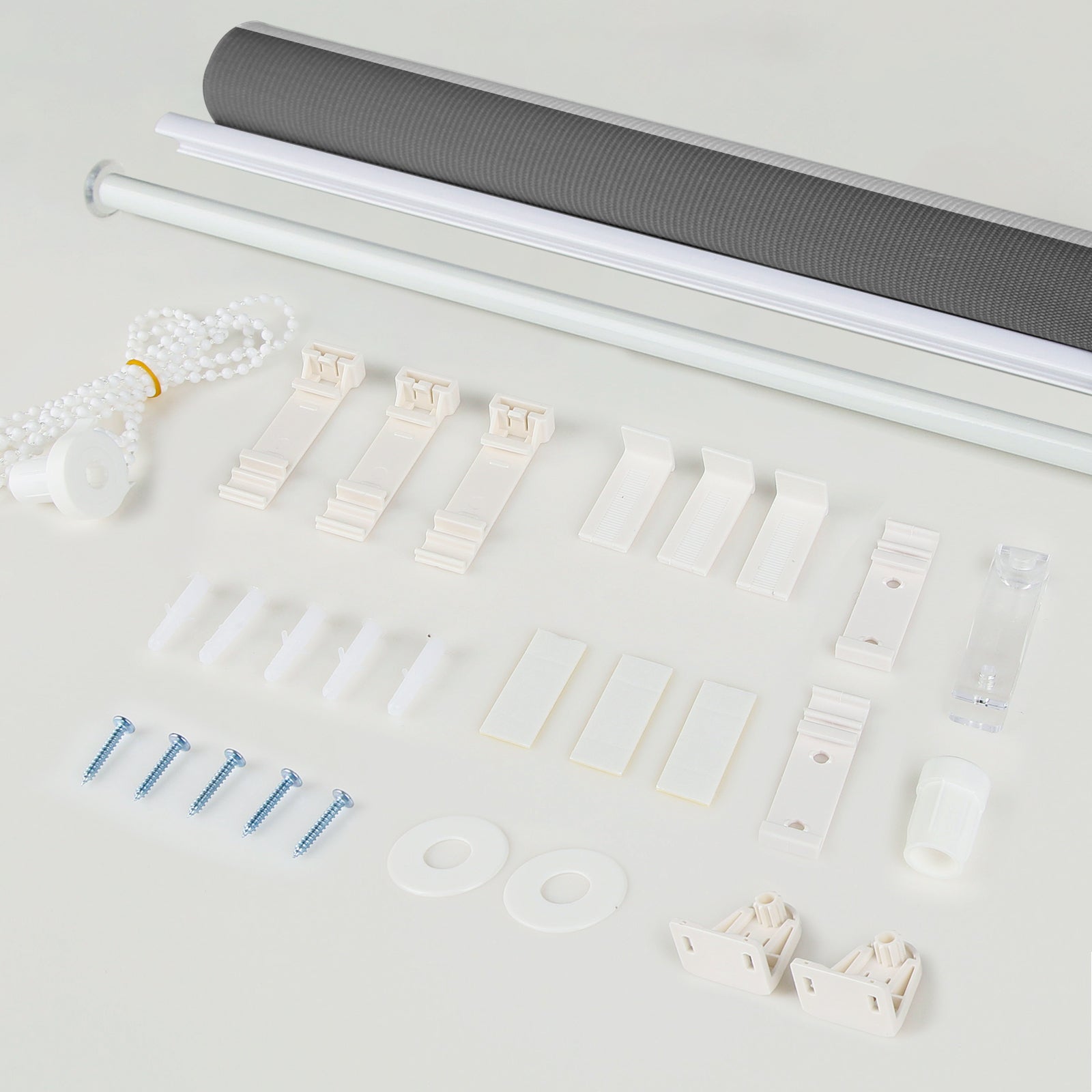 Doppelrollo Duo Rollo Klemmfix ohne Bohren Weiß Grau Anthrazit