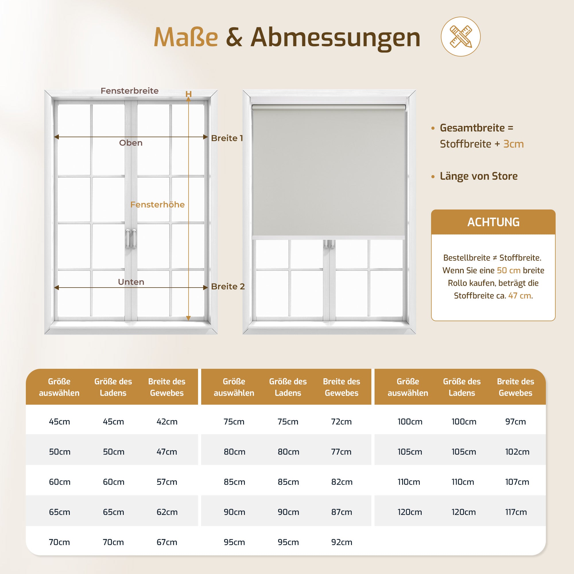 M100 Elektrisch | Verdunkelung | Batterie | Rollo | Grau | Standardgröße
