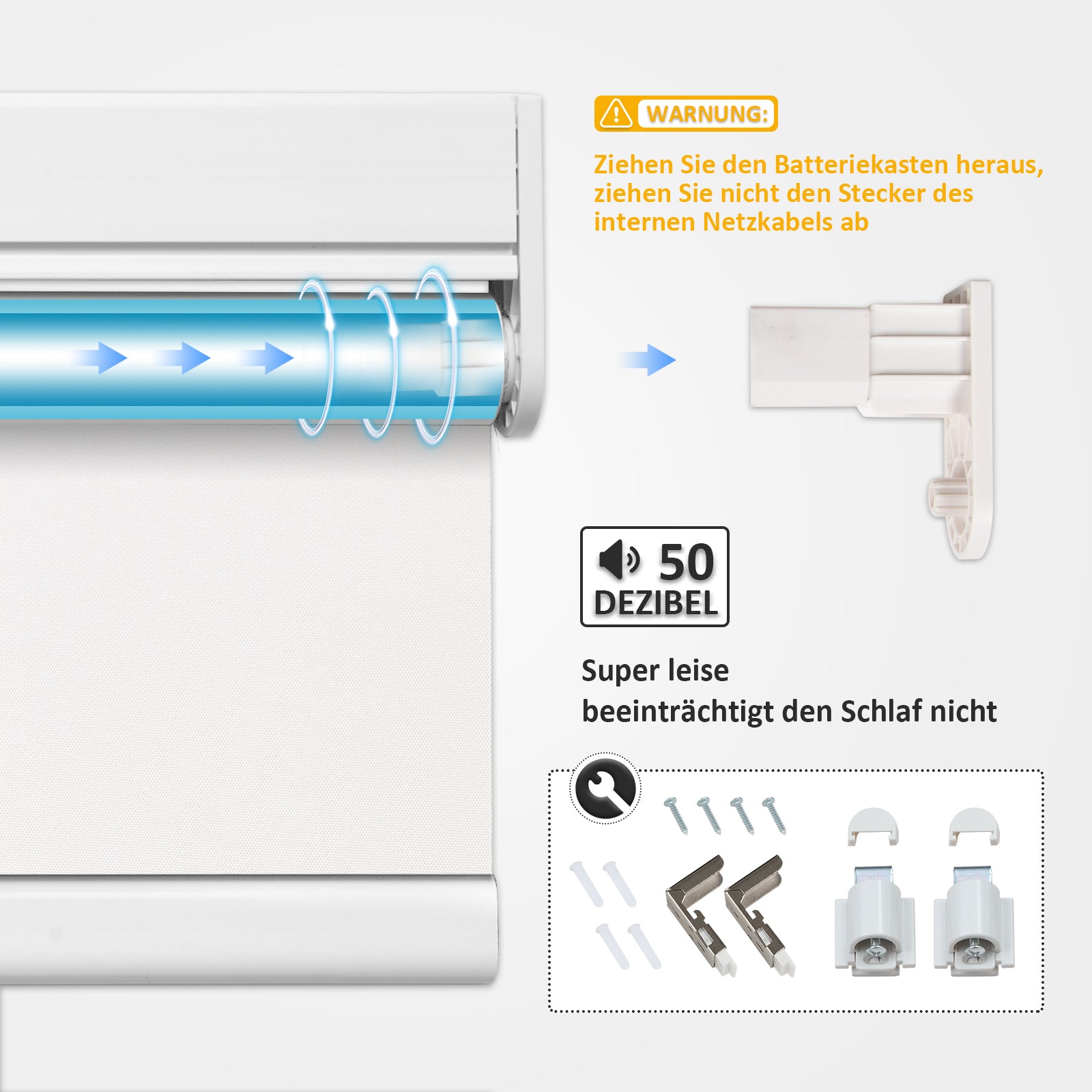 M100 Elektrisch | Verdunkelung | Batterie | Rollo | Nach Maß