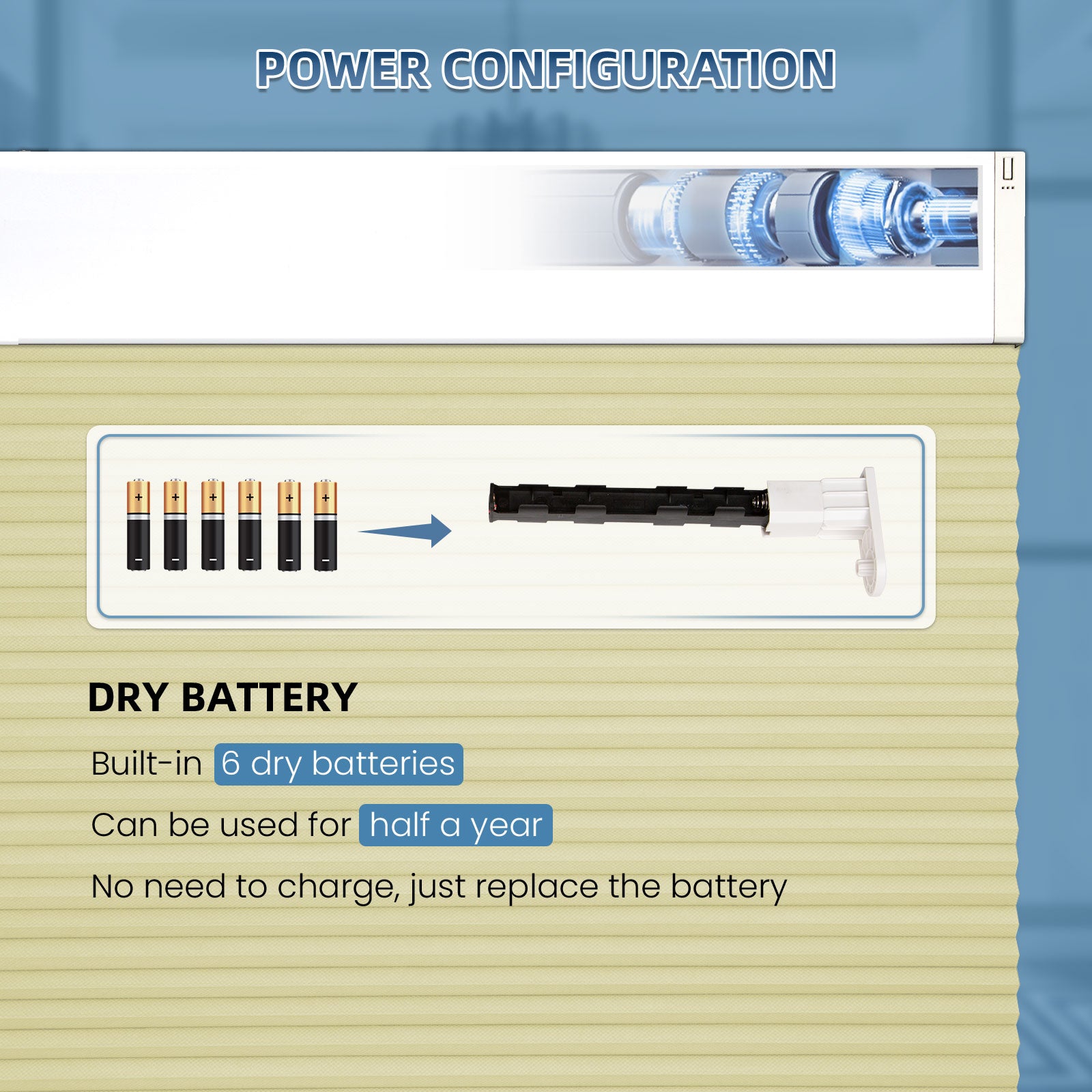 K100 Elektrisch | Lichtdurchlässige | Batterie | Wabenplissees | Nach Maß