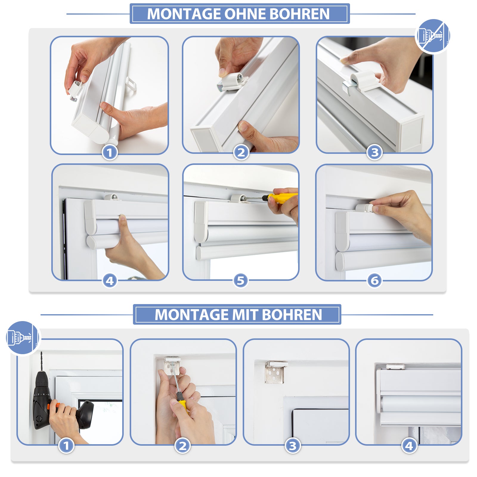 M100 Elektrisch | Lichtdurchlässige | Batterie | Rollo | Nach Maß