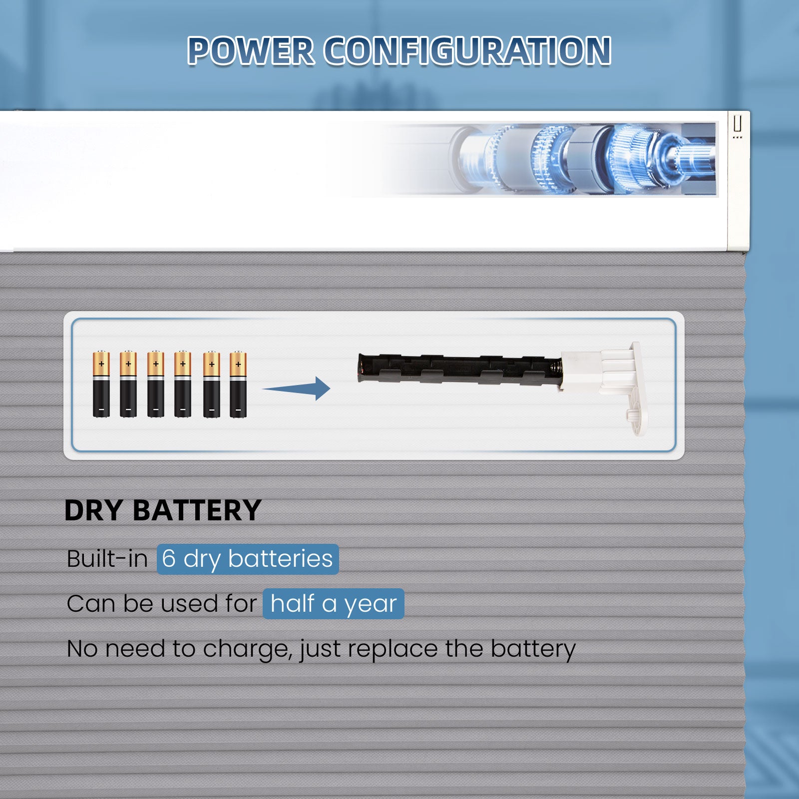 K100 Elektrisch | Lichtdurchlässige | Batterie | Wabenplissees | Nach Maß
