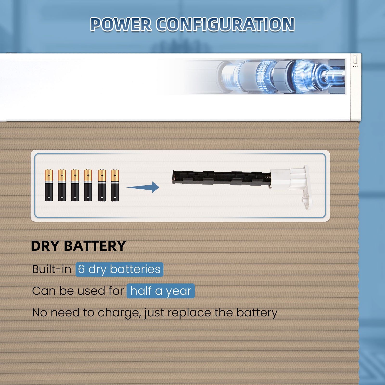 K100 Elektrisch | Lichtdurchlässige | Batterie | Wabenplissees | Nach Maß