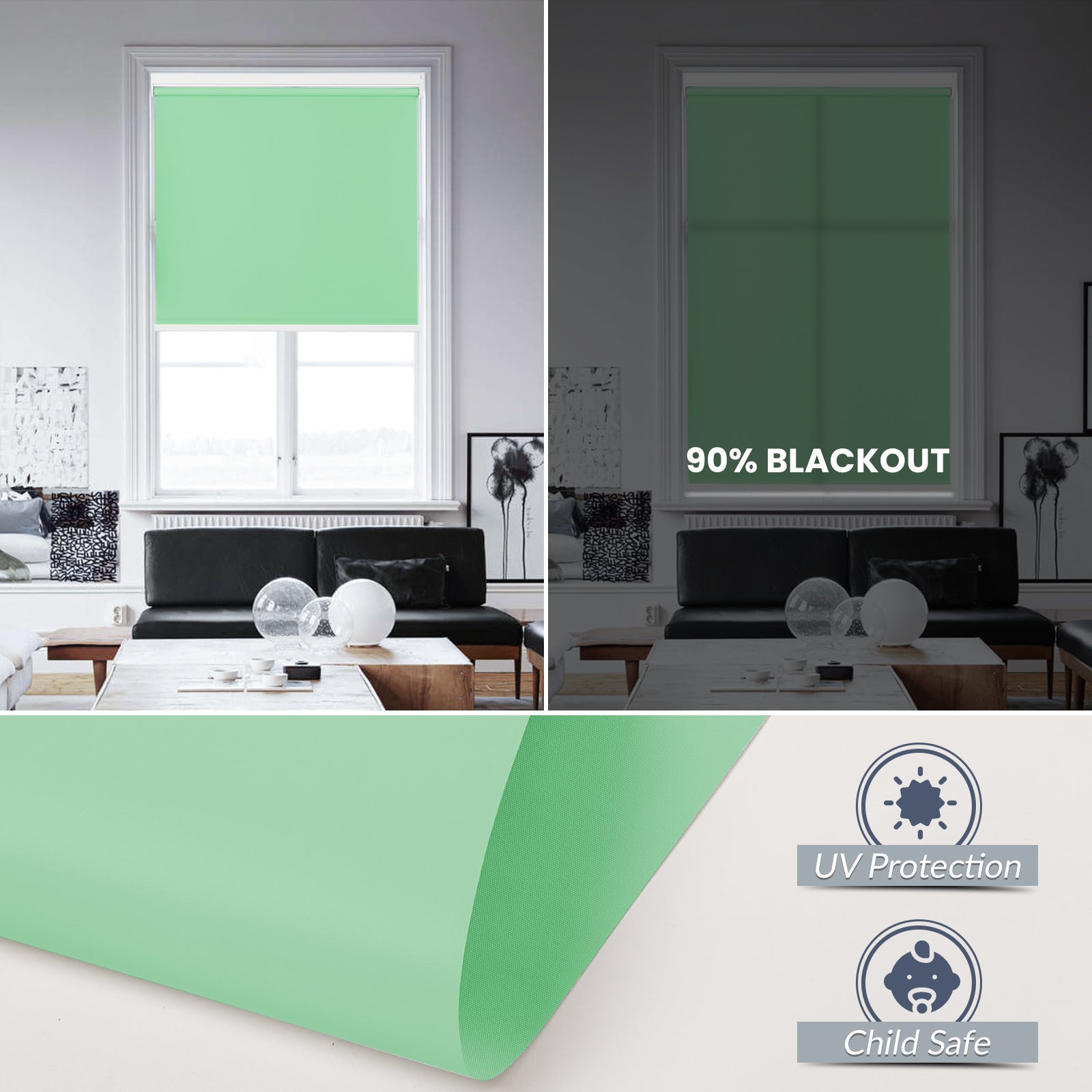 M130 Elektrisch | Lichtdurchlässige | Akku | Rollo | Nach Maß