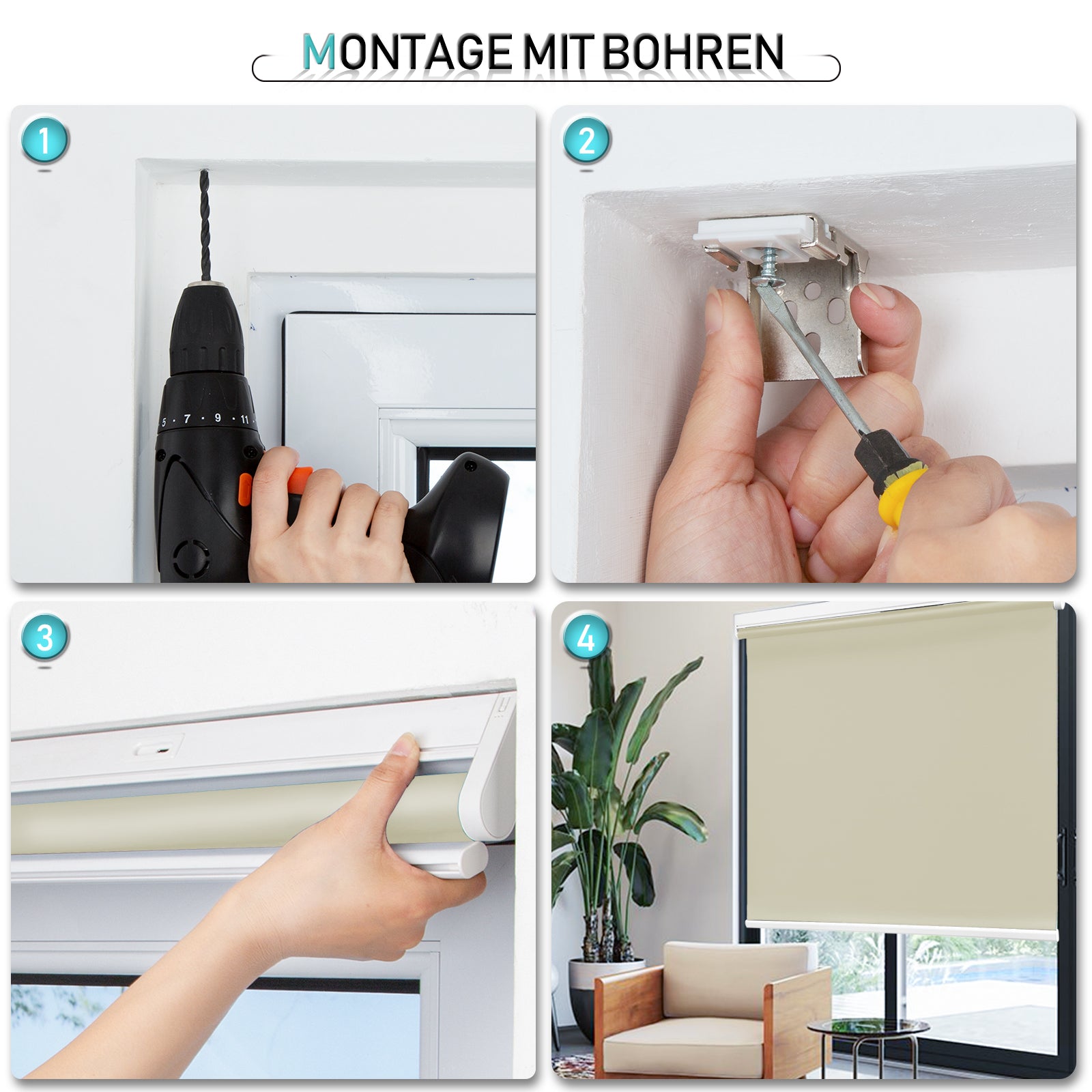 M130 Elektrisch | Verdunkelung | Akku | Rollo | Nach Maß