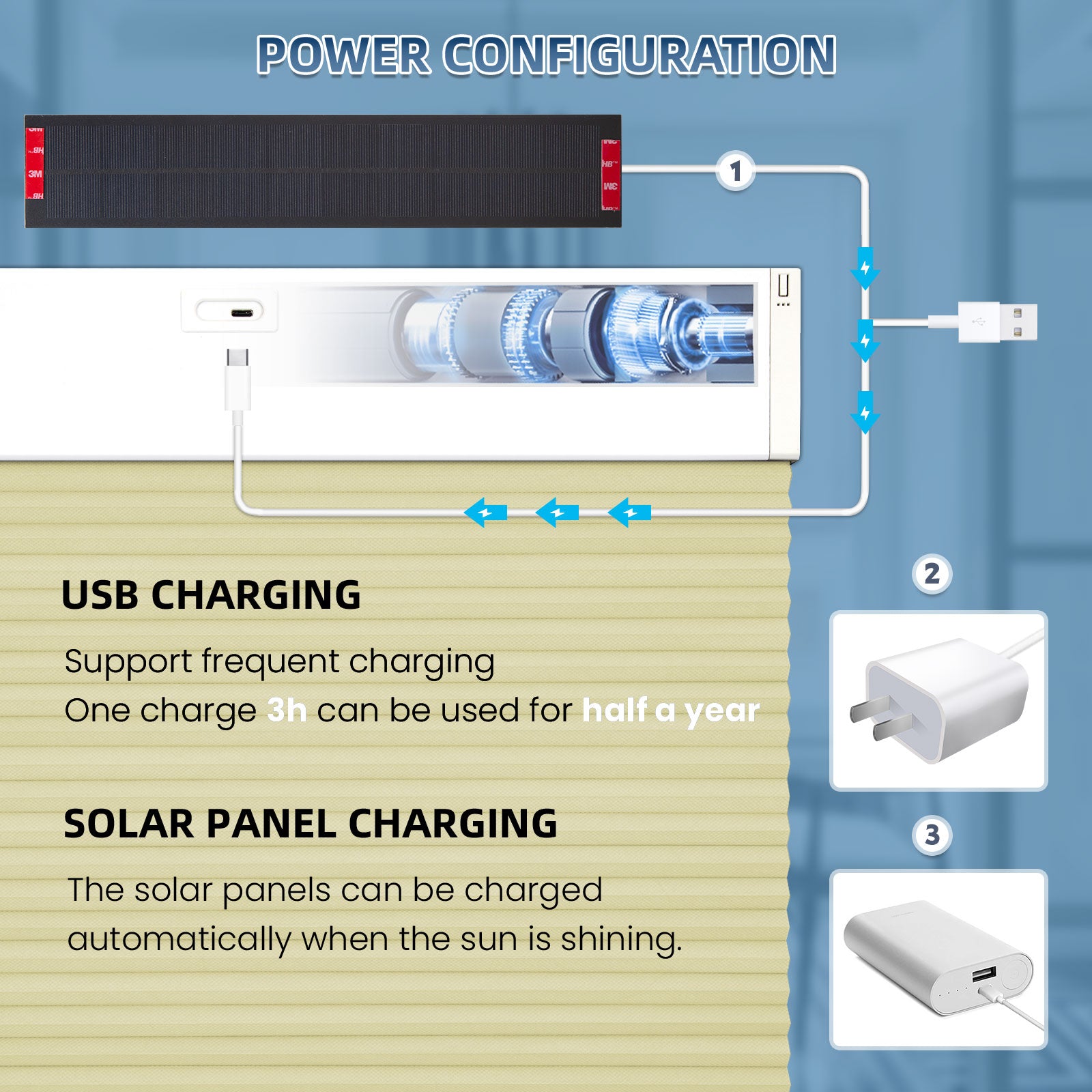 K130 Elektrisch | Lichtdurchlässige | Akku | Wabenplissees | Nach Maß