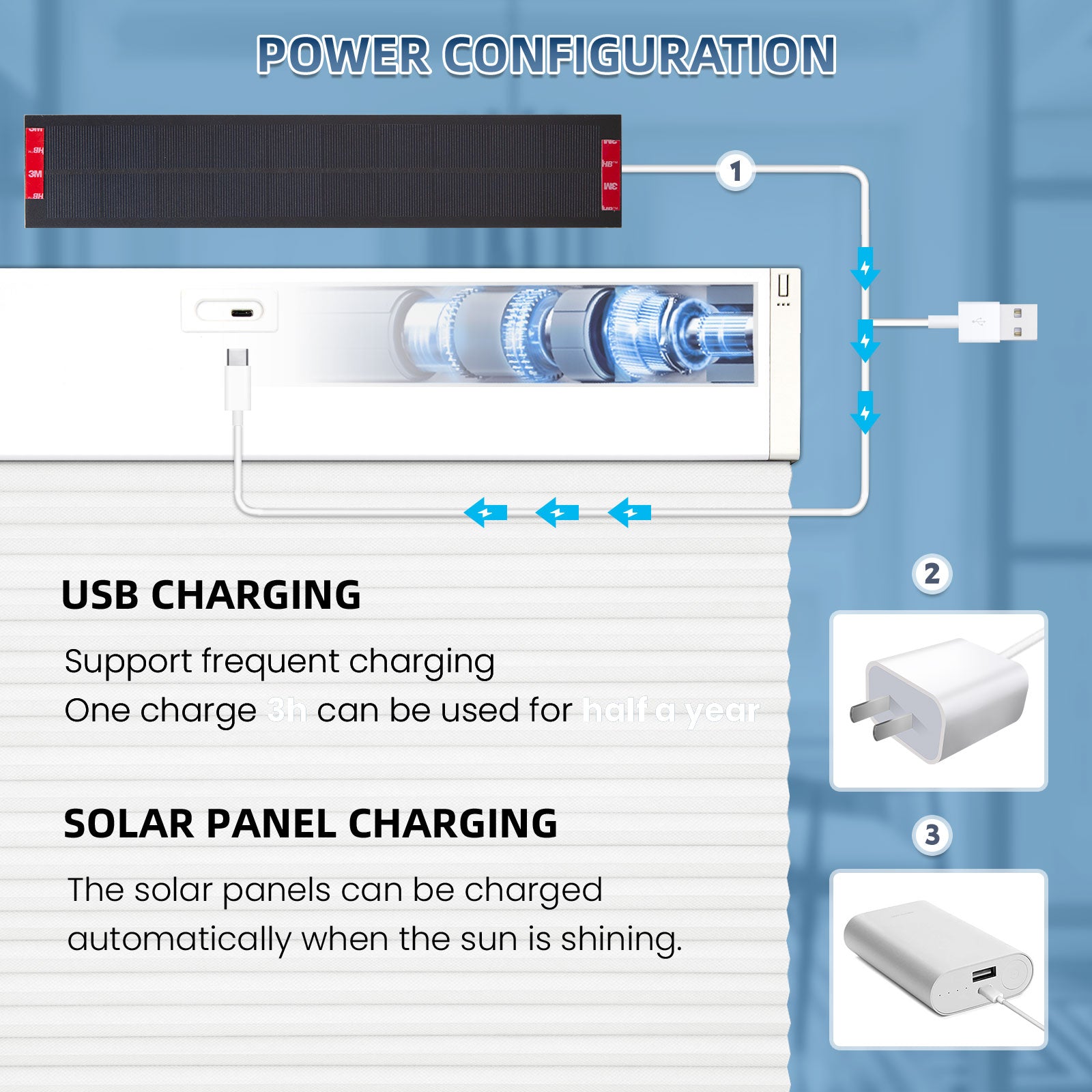 K130 Elektrisch | Lichtdurchlässige | Akku | Wabenplissees | Nach Maß