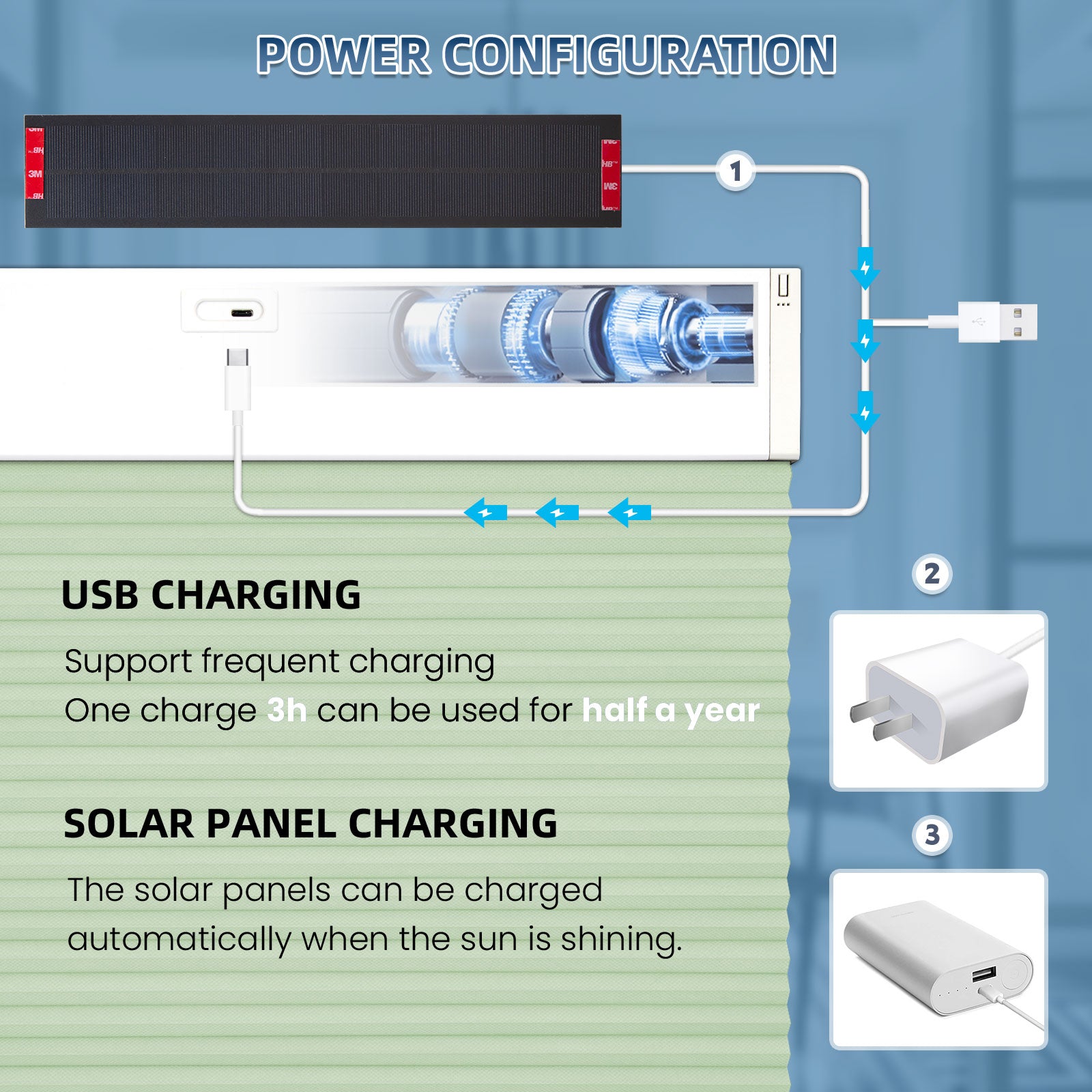 K130 Elektrisch | Lichtdurchlässige | Akku | Wabenplissees | Nach Maß