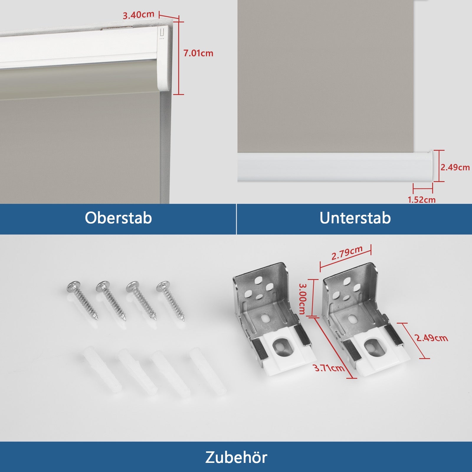 M330 Elektrisch | Bohrenfrei | Verdunkelung | Akku | Rollo | Nach Maß