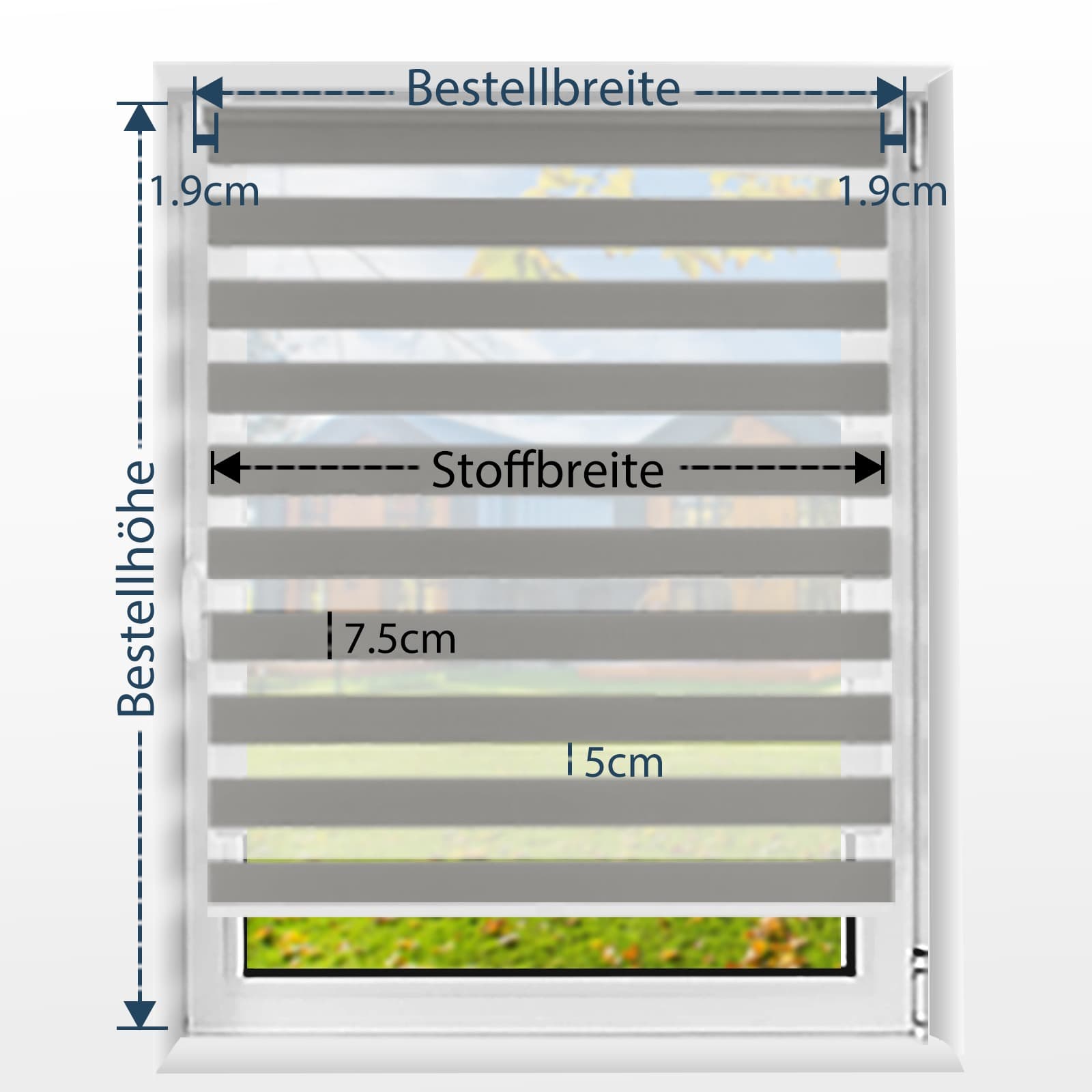 Doppelrollo Schnurlos Klemmfix ohne Bohren Duo Drücken Und Ziehen Hellgrau