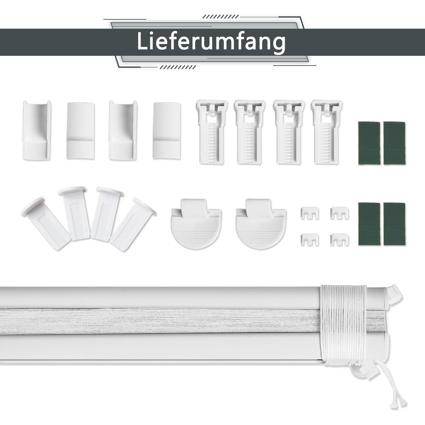 Verdunkelnd ohne Bohren Klemmfix Faltrollo Plissee Blau