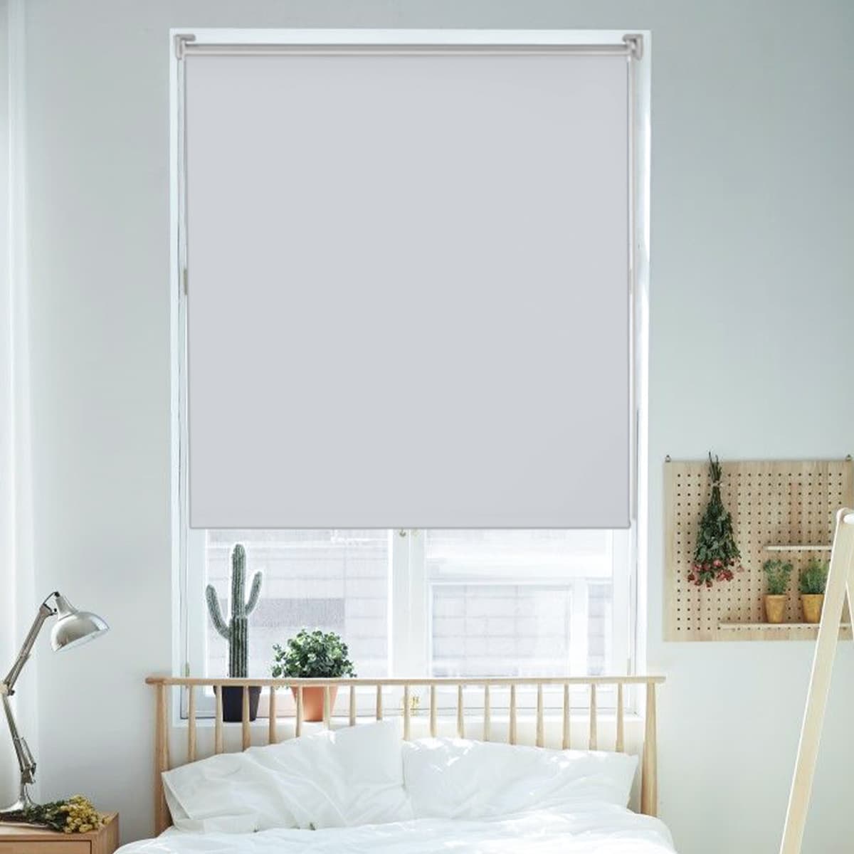 Verdunkelungsrollo Klemmfix Thermorollo ohne Bohren Weiß