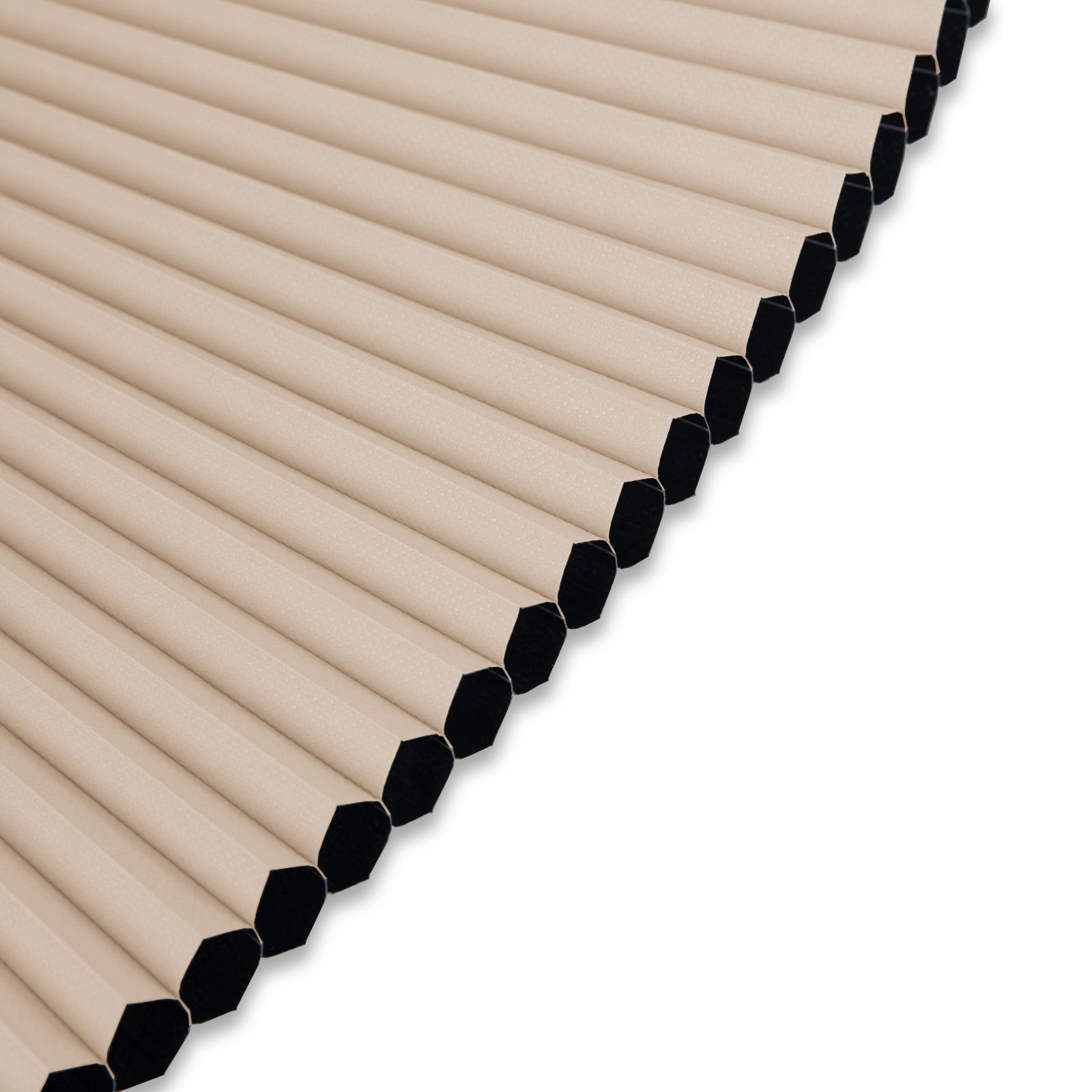 Wabenplissee Klemmfix Verdunkelung Thermo Zweifarbig Weiß-Beige