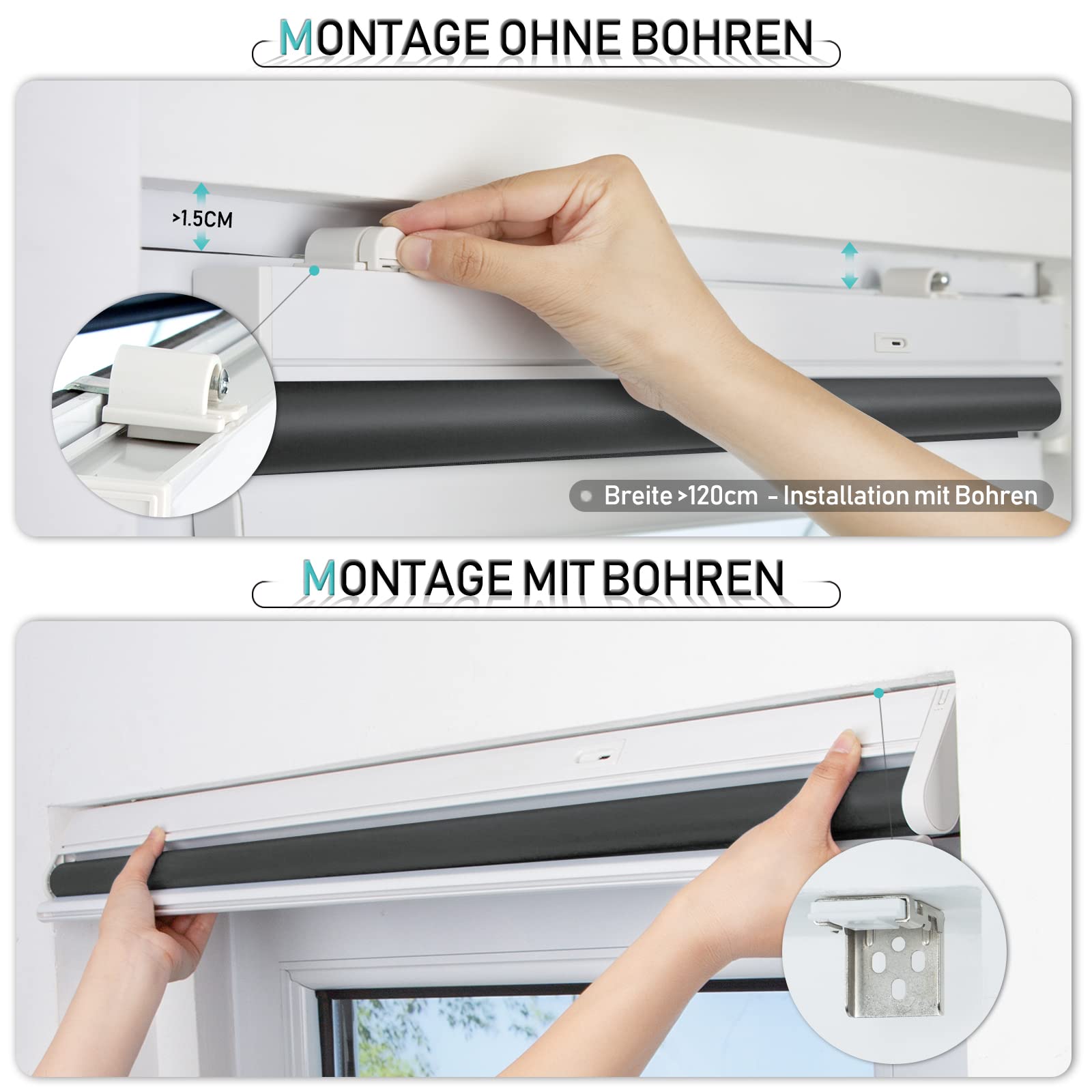 M130 Elektrisch | Verdunkelung | Akku | Rollo | Nach Maß