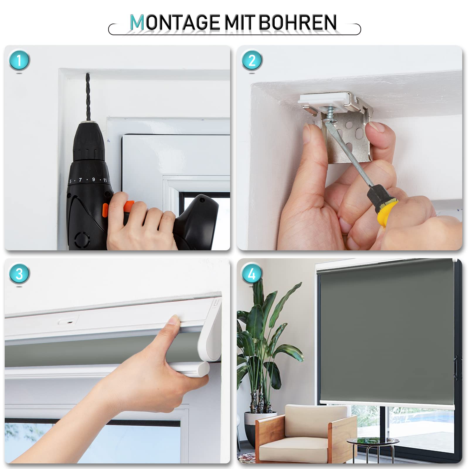 M130 Elektrisch | Verdunkelung | Akku | Rollo | Nach Maß