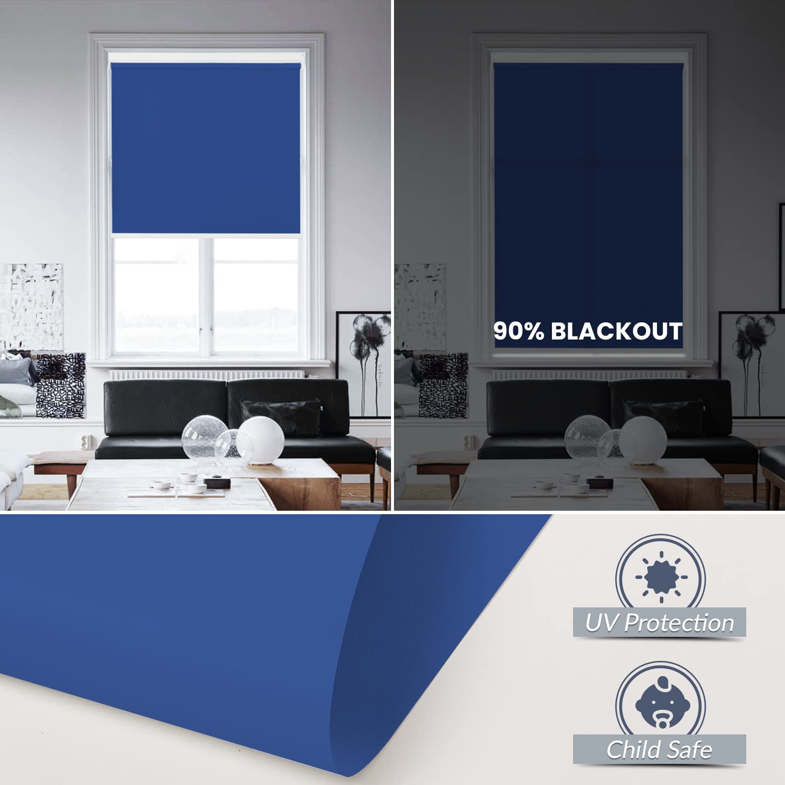 M100 Elektrisch | Lichtdurchlässige | Batterie | Rollo | Nach Maß