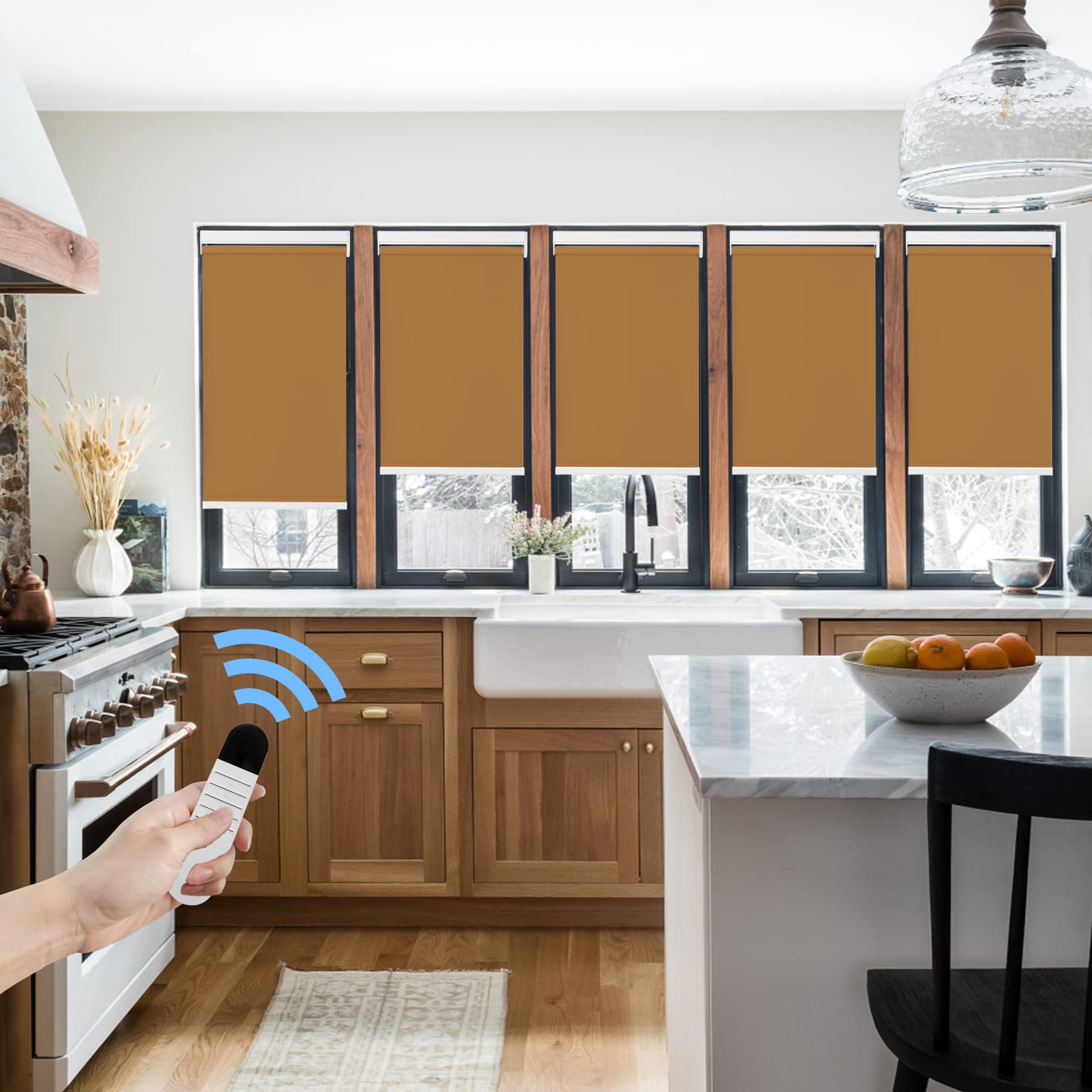 M100 Elektrisch | Lichtdurchlässige | Batterie | Rollo | Nach Maß