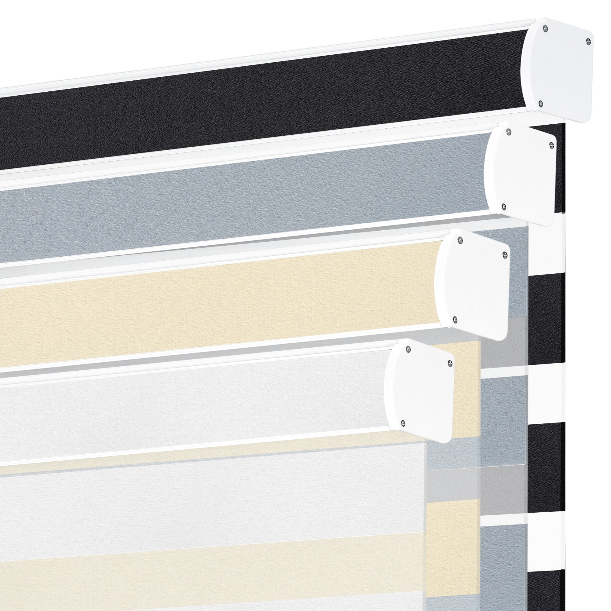 Schnurlos | Lichtdurchlässig | Kassette | Freistopp | Zebra Rollo | Maßanfertigung