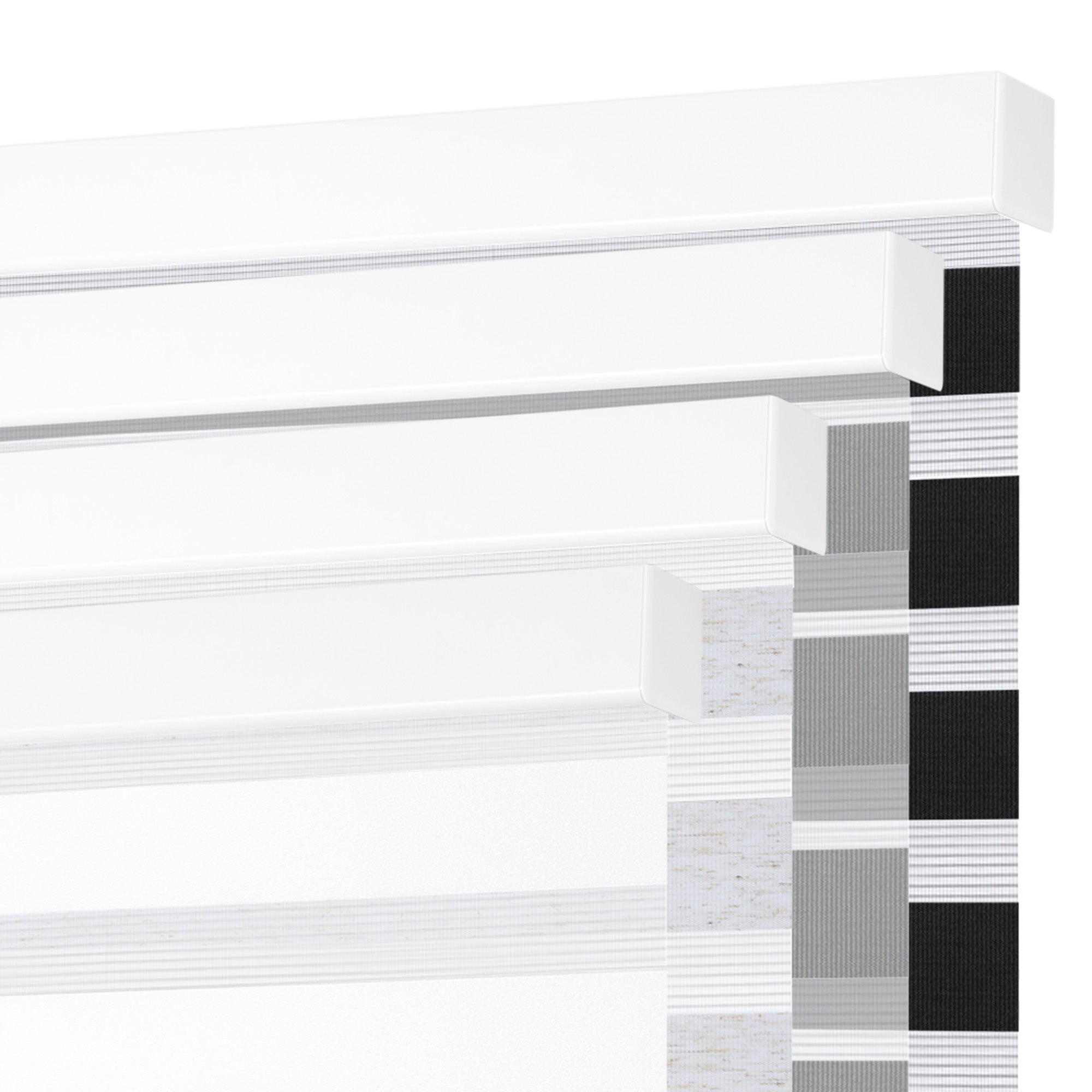 Schnurlos | Lichtdurchlässig | Kassette | Freistopp | Zebra Rollo | Maßanfertigung