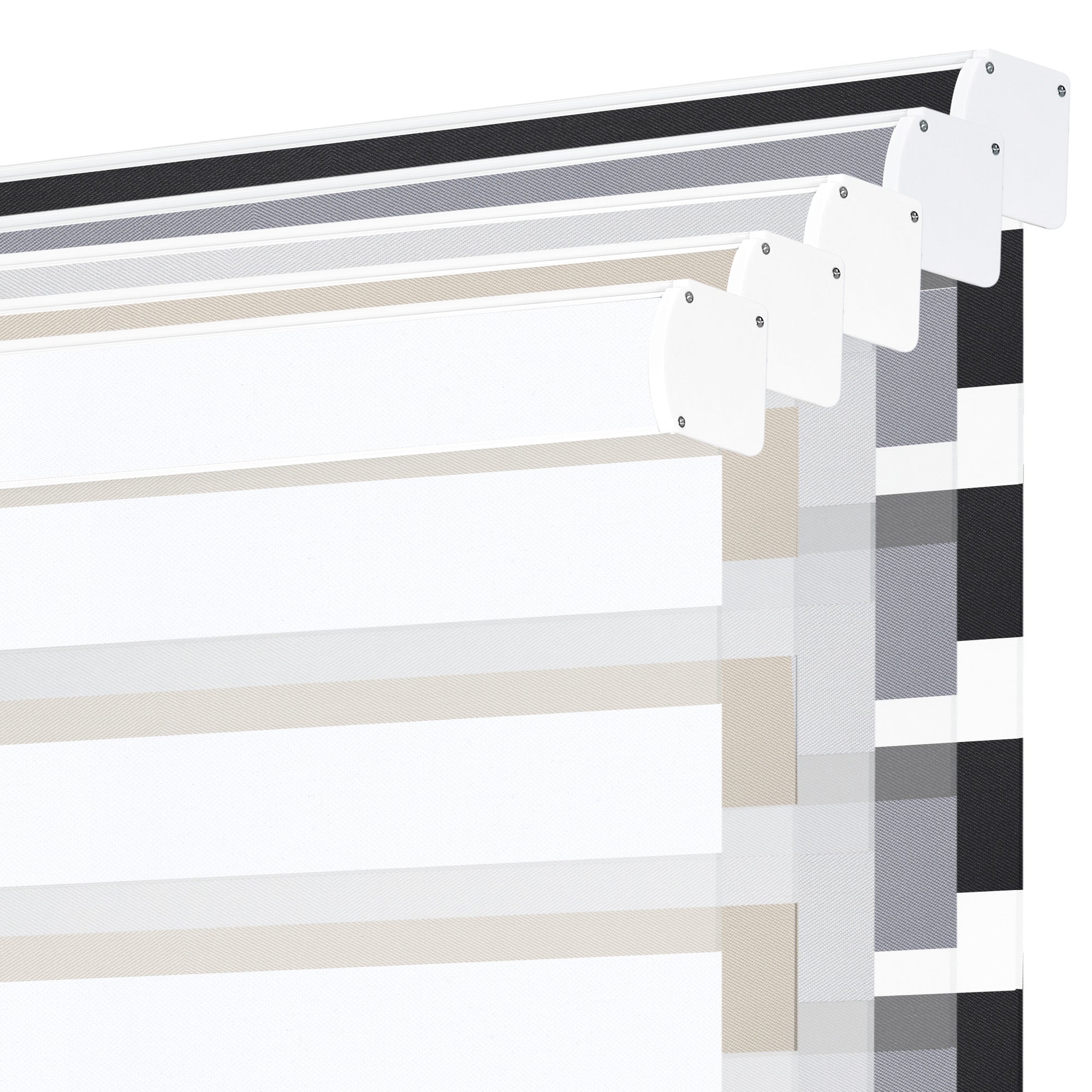 Schnurlos | Lichtdurchlässig | Kassette | Freistopp | Zebra Rollo | Maßanfertigung