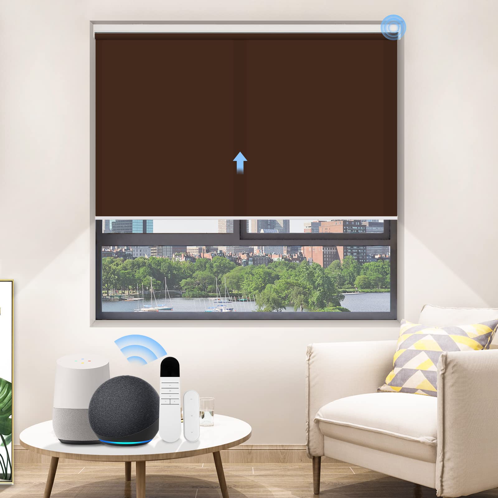 M100 Elektrisch | Lichtdurchlässige | Batterie | Rollo | Nach Maß