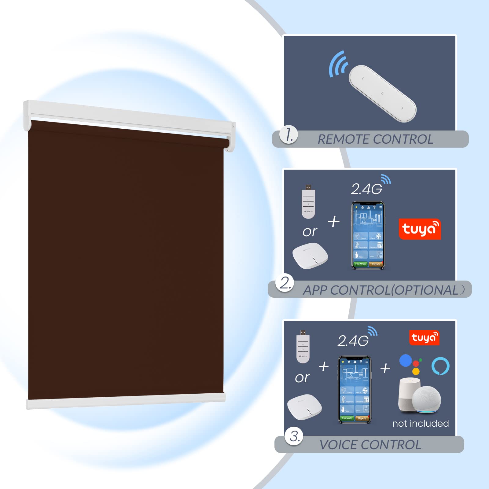 M130 Elektrisch | Lichtdurchlässige | Akku | Rollo | Nach Maß