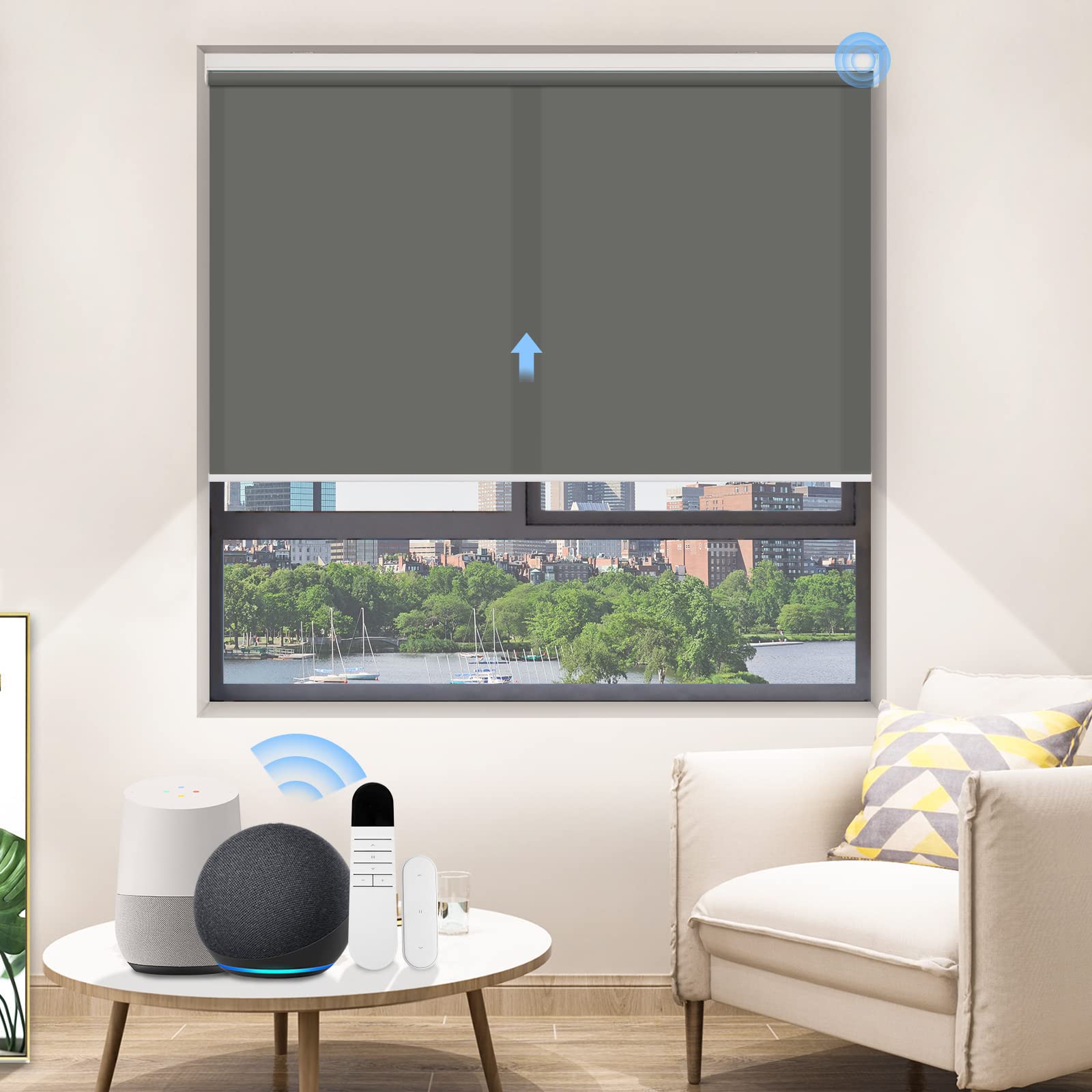 M100 Elektrisch | Lichtdurchlässige | Batterie | Rollo | Nach Maß