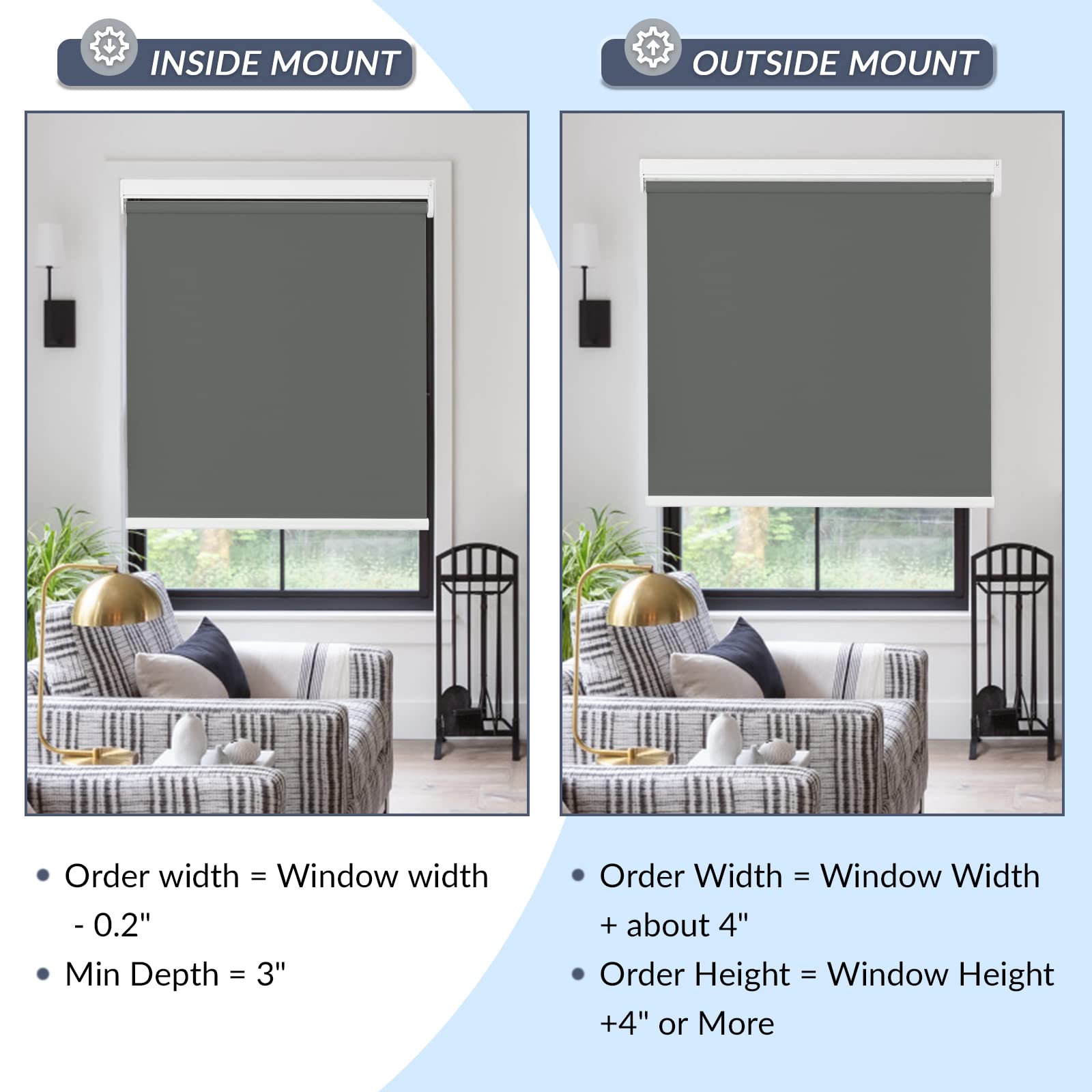 M100 Elektrisch | Lichtdurchlässige | Batterie | Rollo | Nach Maß