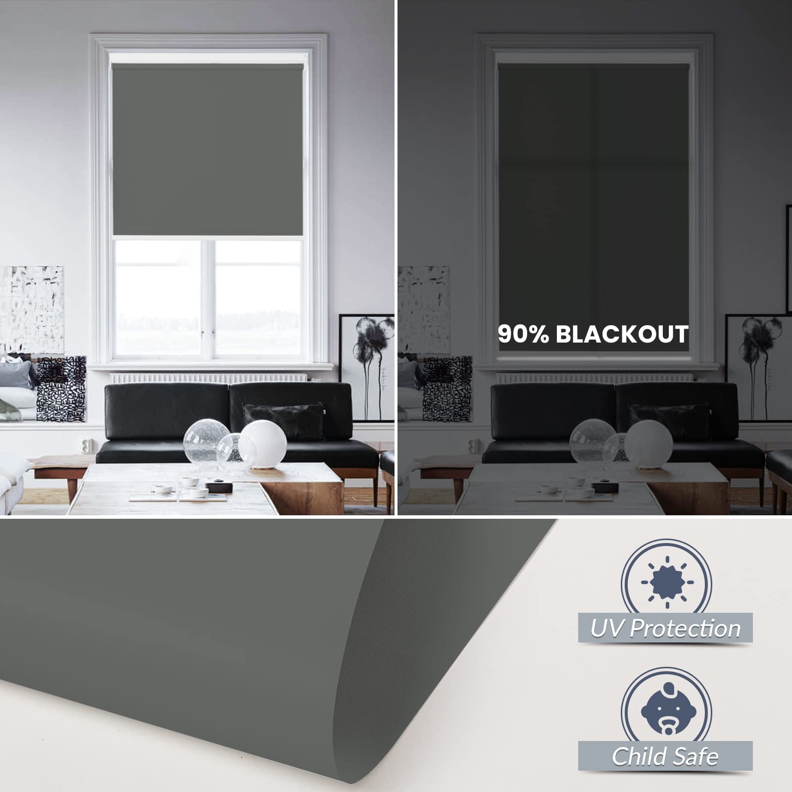 M130 Elektrisch | Lichtdurchlässige | Akku | Rollo | Nach Maß