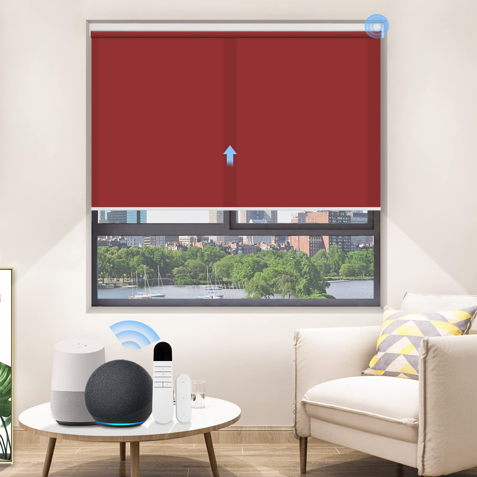 M100 Elektrisch | Lichtdurchlässige | Batterie | Rollo | Nach Maß