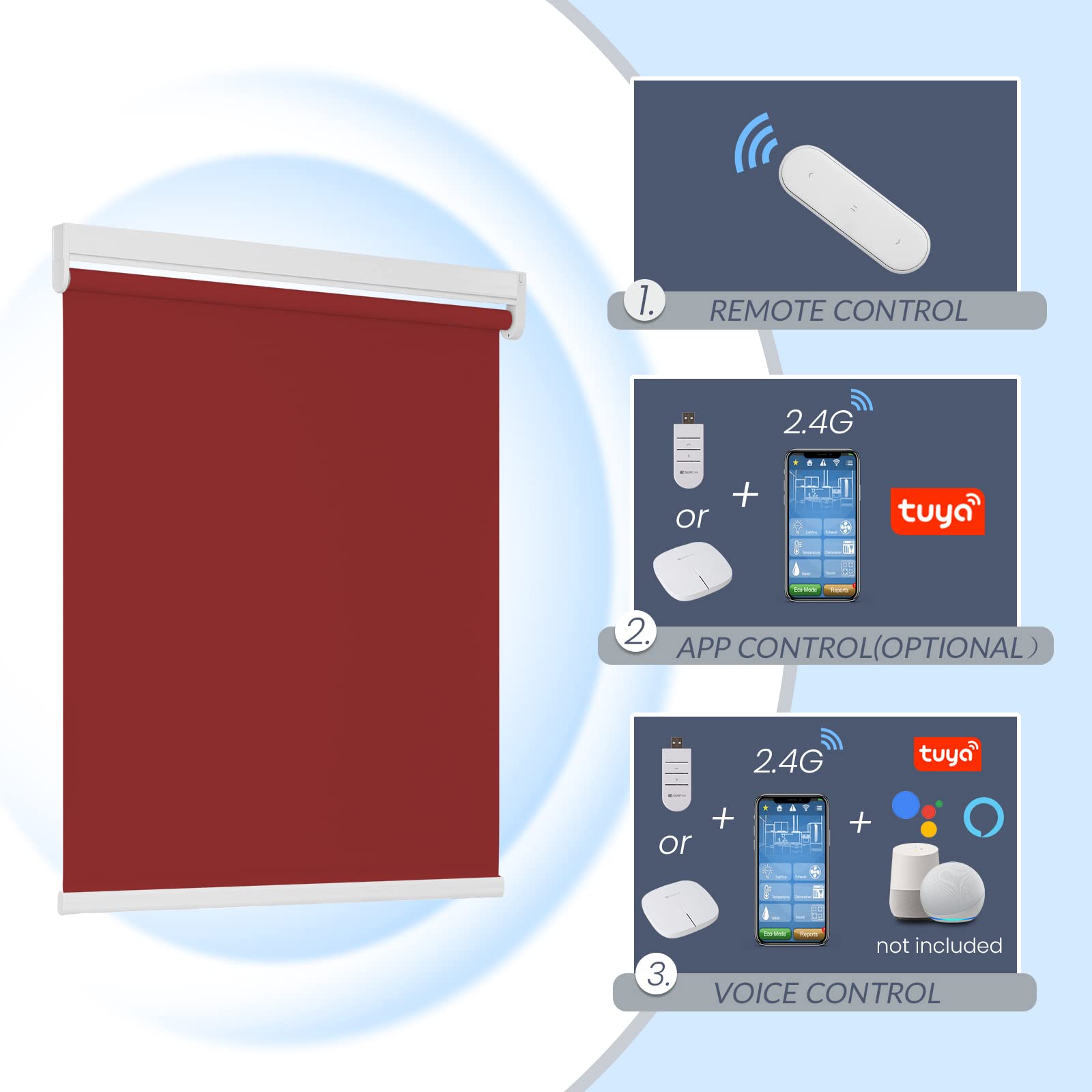 M130 Elektrisch | Lichtdurchlässige | Akku | Rollo | Nach Maß