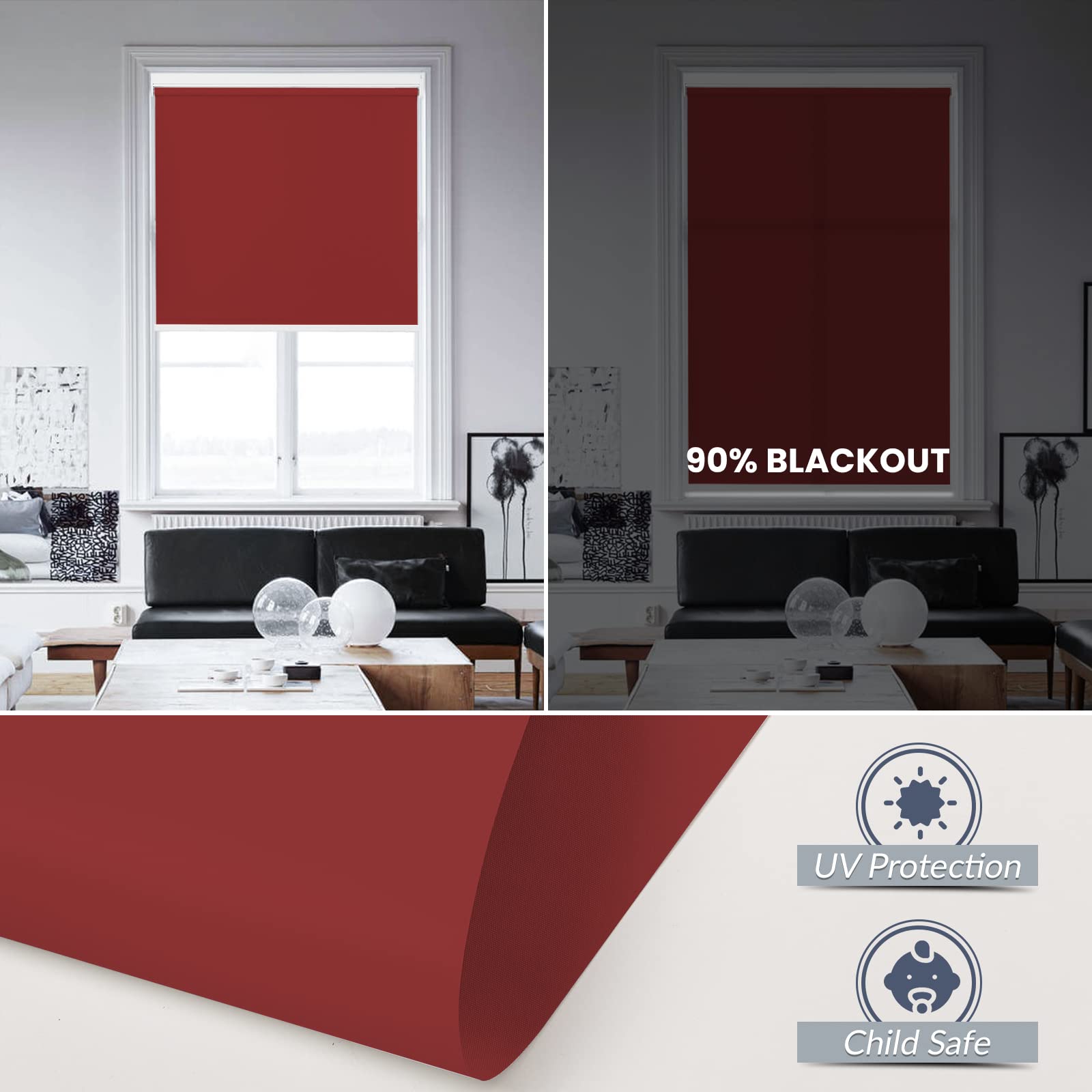 M130 Elektrisch | Lichtdurchlässige | Akku | Rollo | Nach Maß