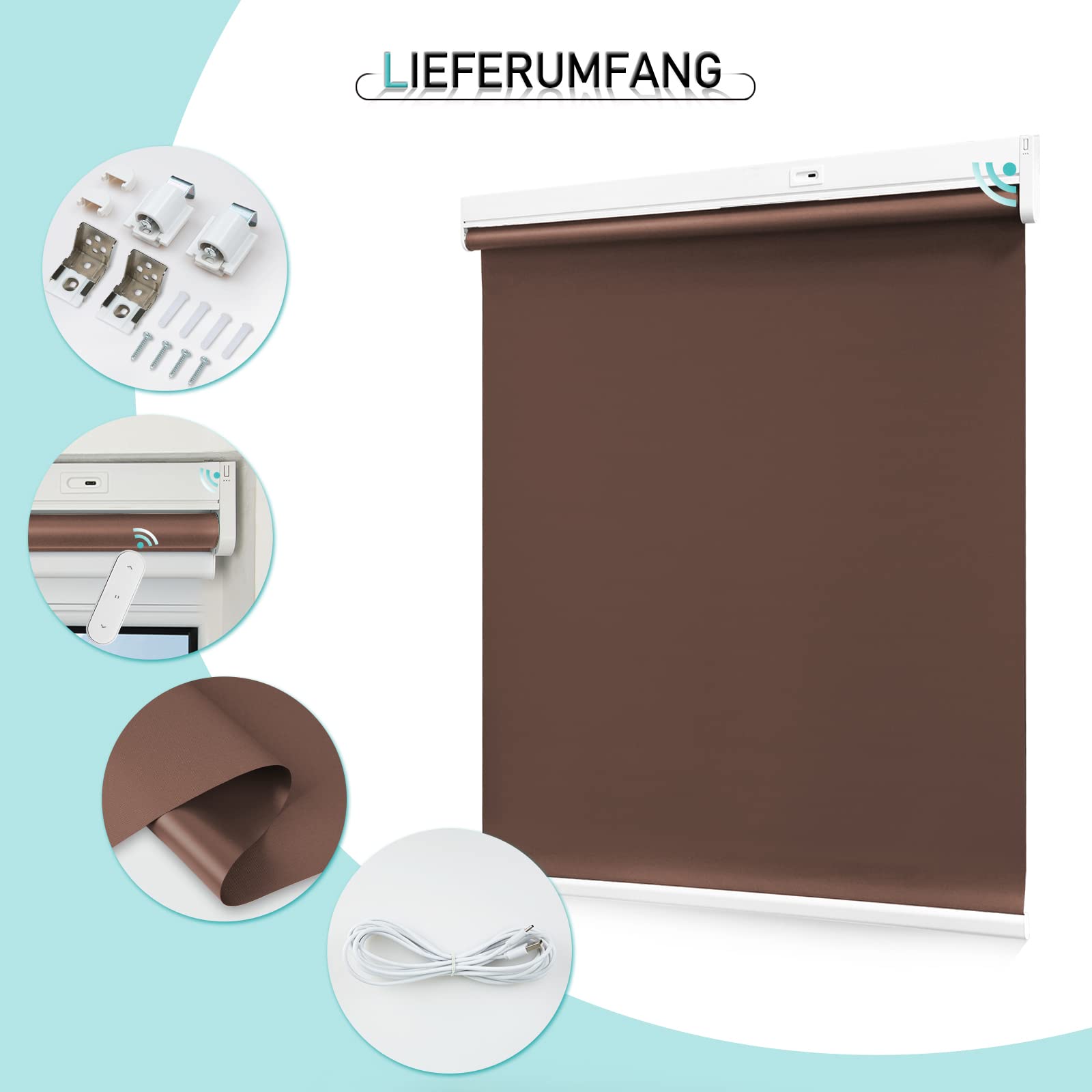 M130 Elektrisch | Verdunkelung | Akku | Rollo | Nach Maß