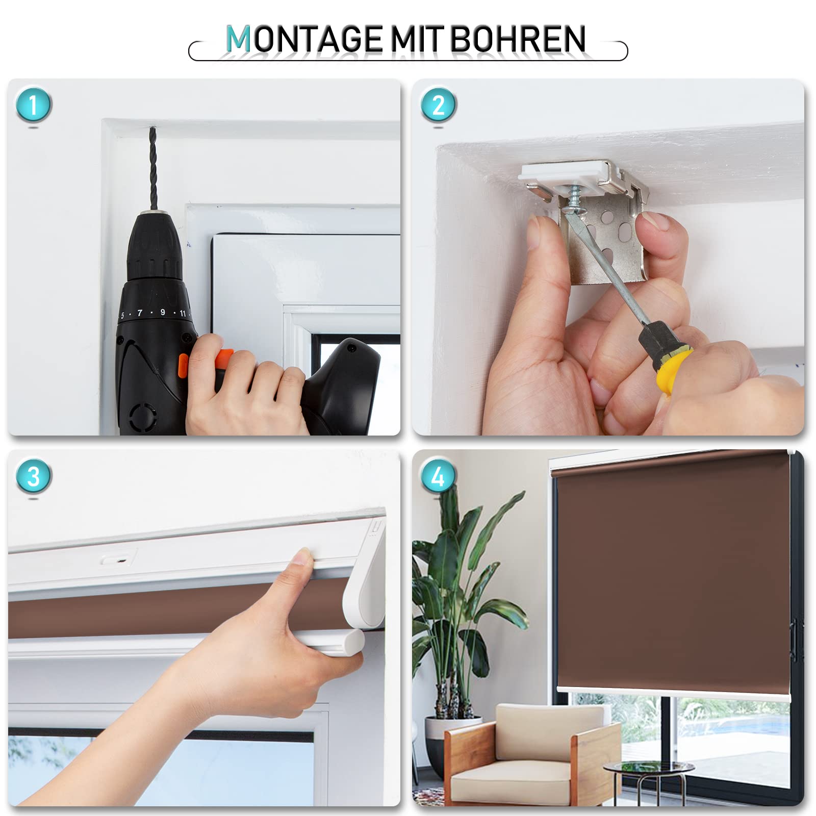 M130 Elektrisch | Verdunkelung | Akku | Rollo | Nach Maß