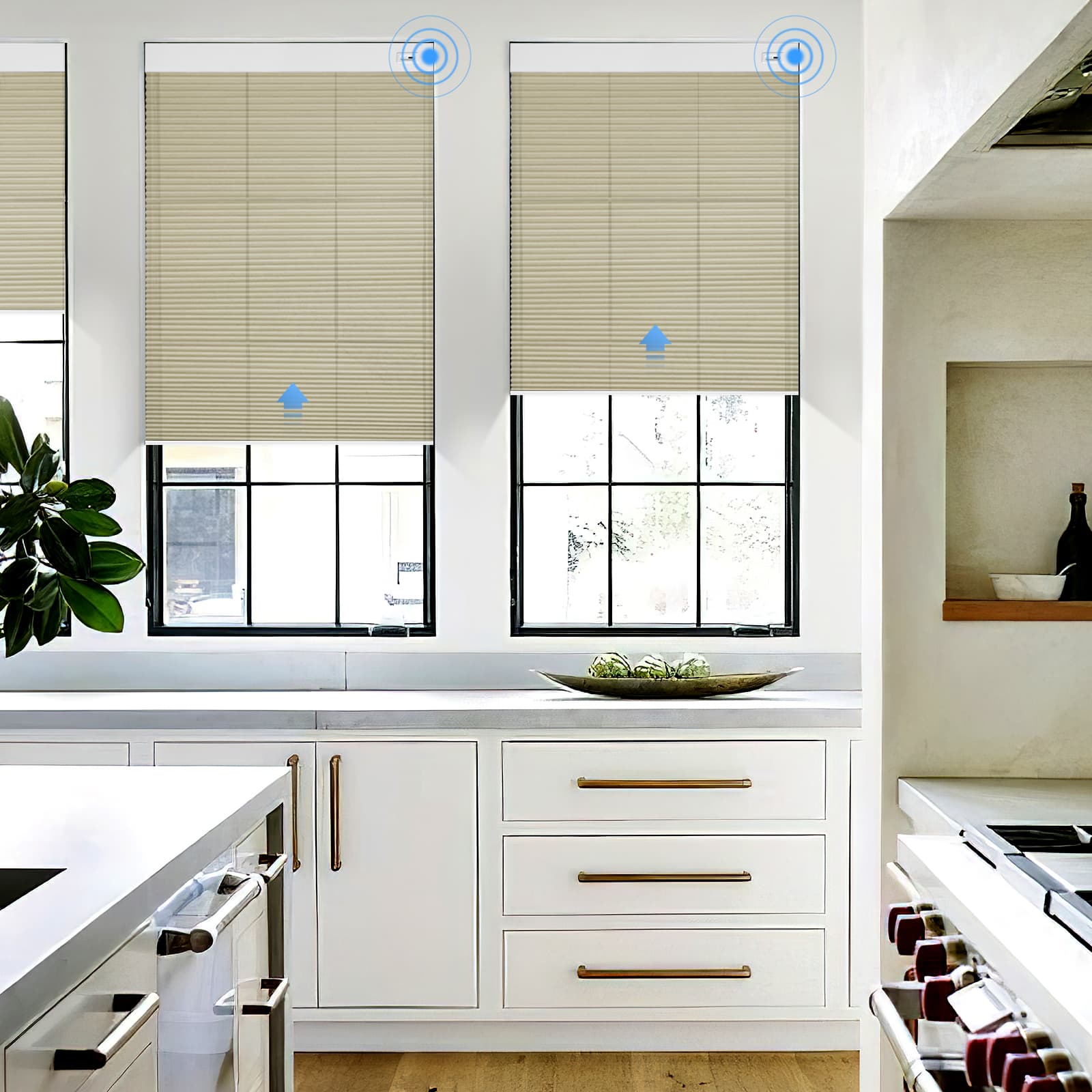 K130 Elektrisch | Lichtdurchlässige | Akku | Wabenplissees | Nach Maß