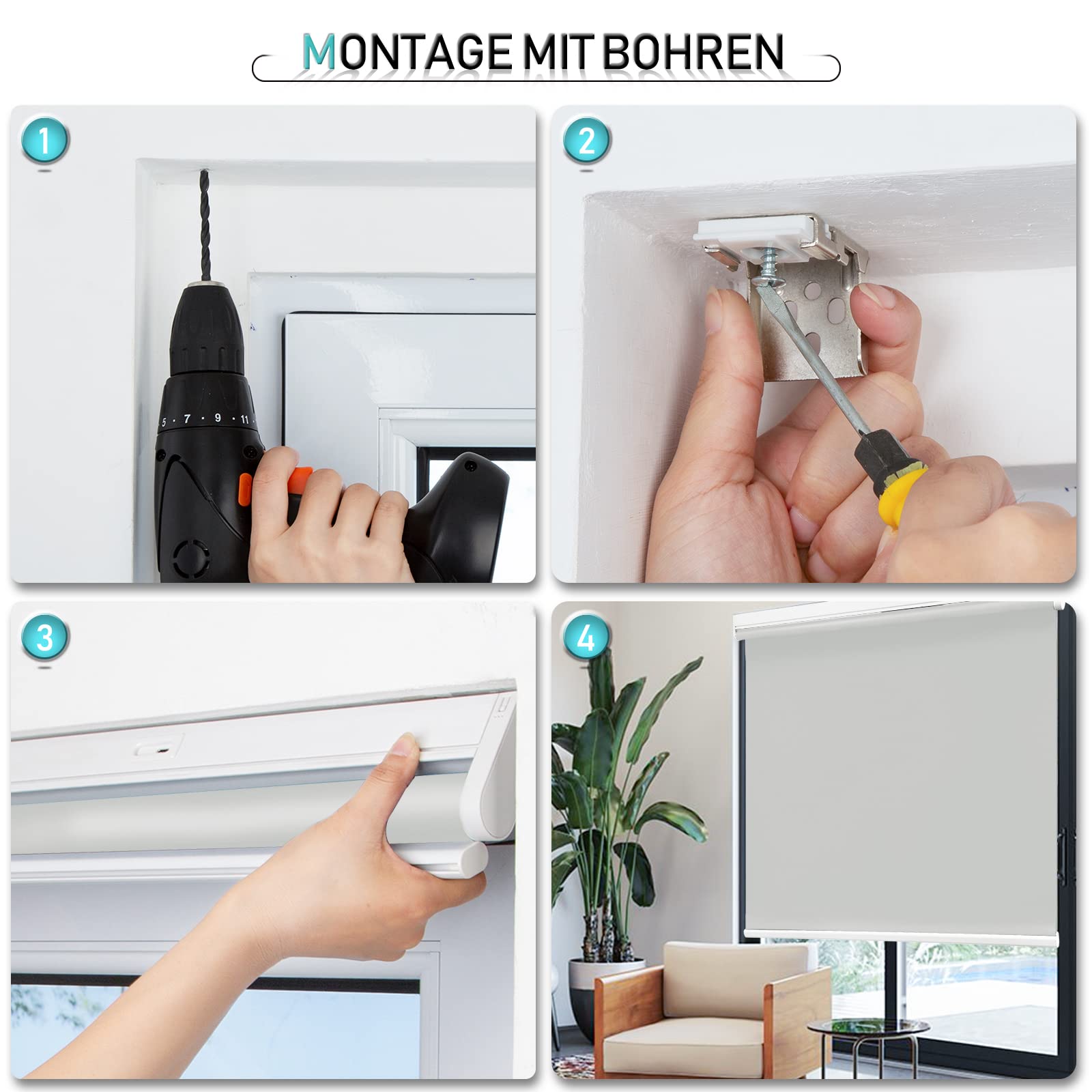 M130 Elektrisch | Verdunkelung | Akku | Rollo | Nach Maß